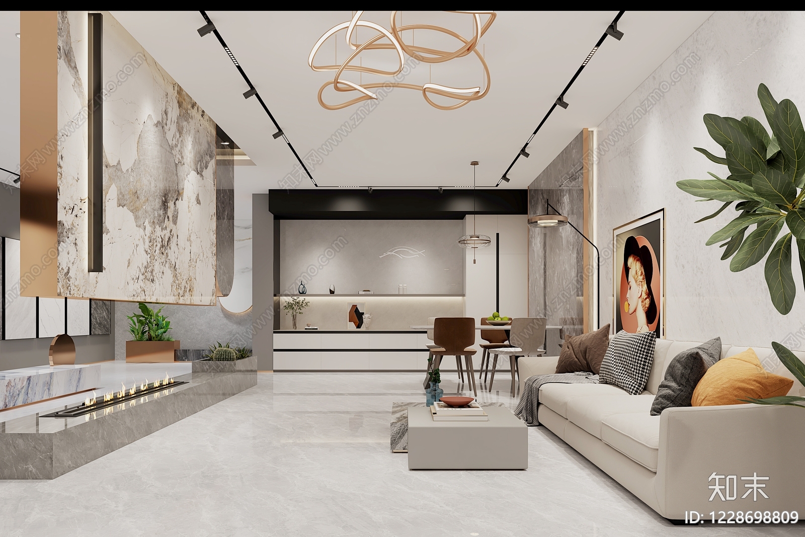 商业空间cad施工图下载【ID:1228698809】