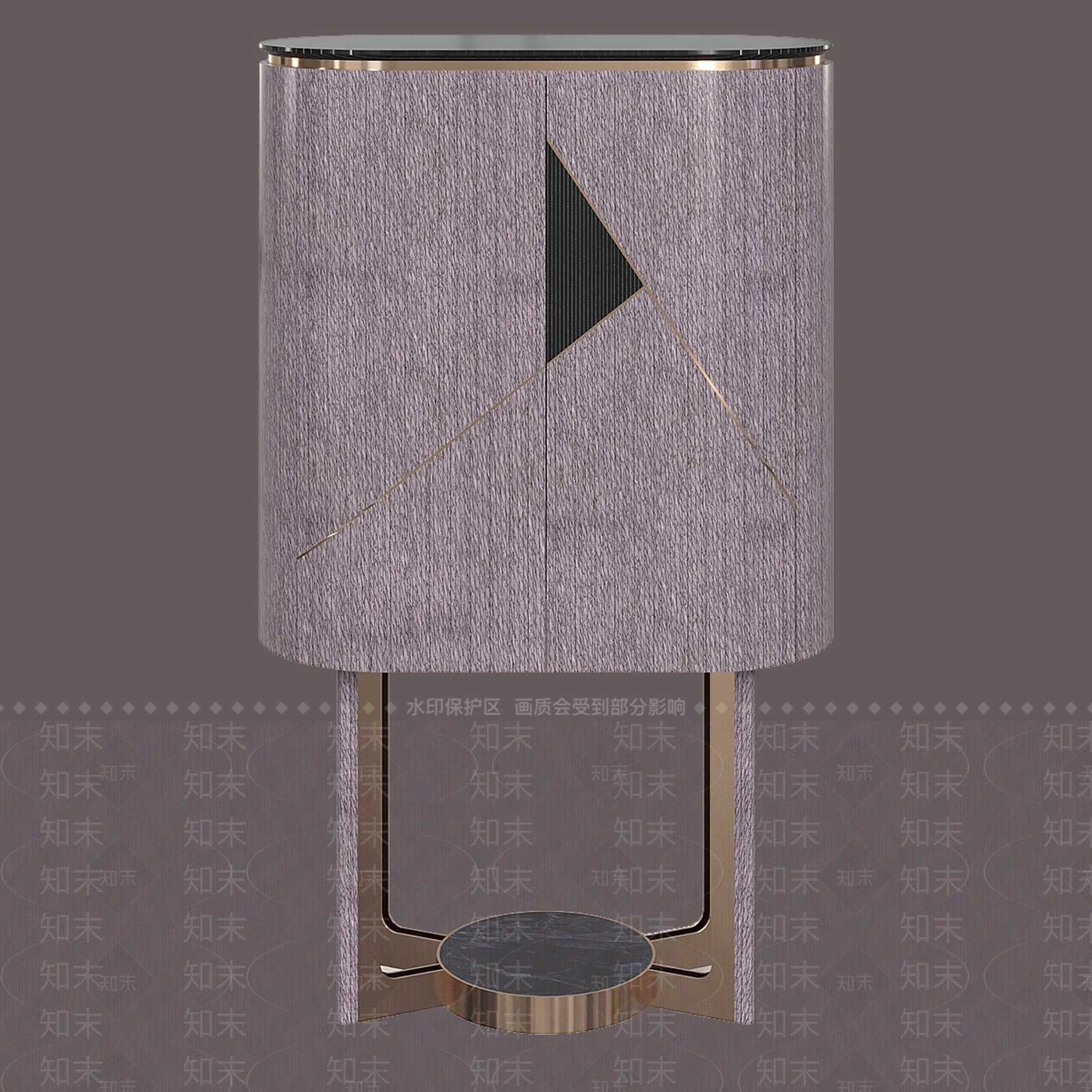 轻奢床头柜3D模型下载【ID:1228699419】