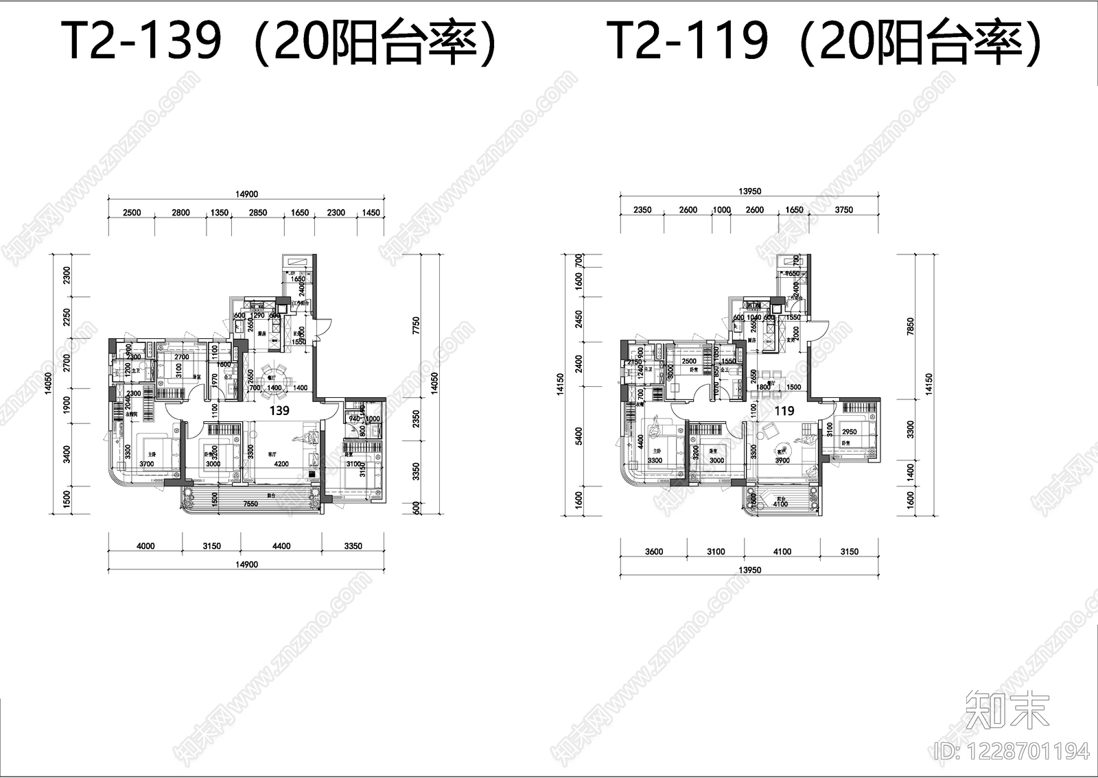高层住宅cad施工图下载【ID:1228701194】