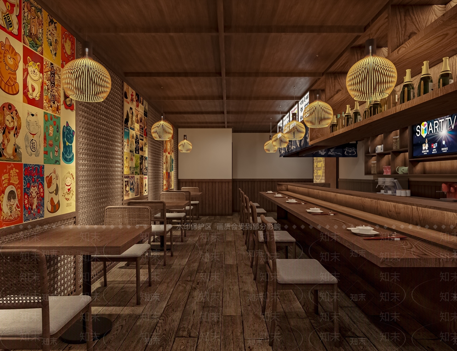 日式其他餐饮空间3D模型下载【ID:1228701195】