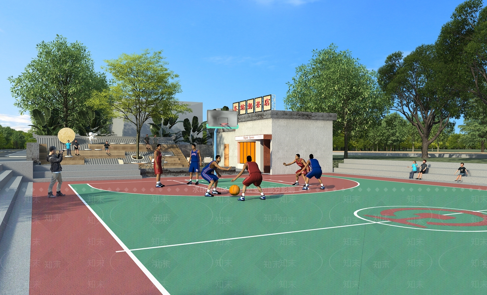 现代主义运动空间3D模型下载【ID:1228711376】