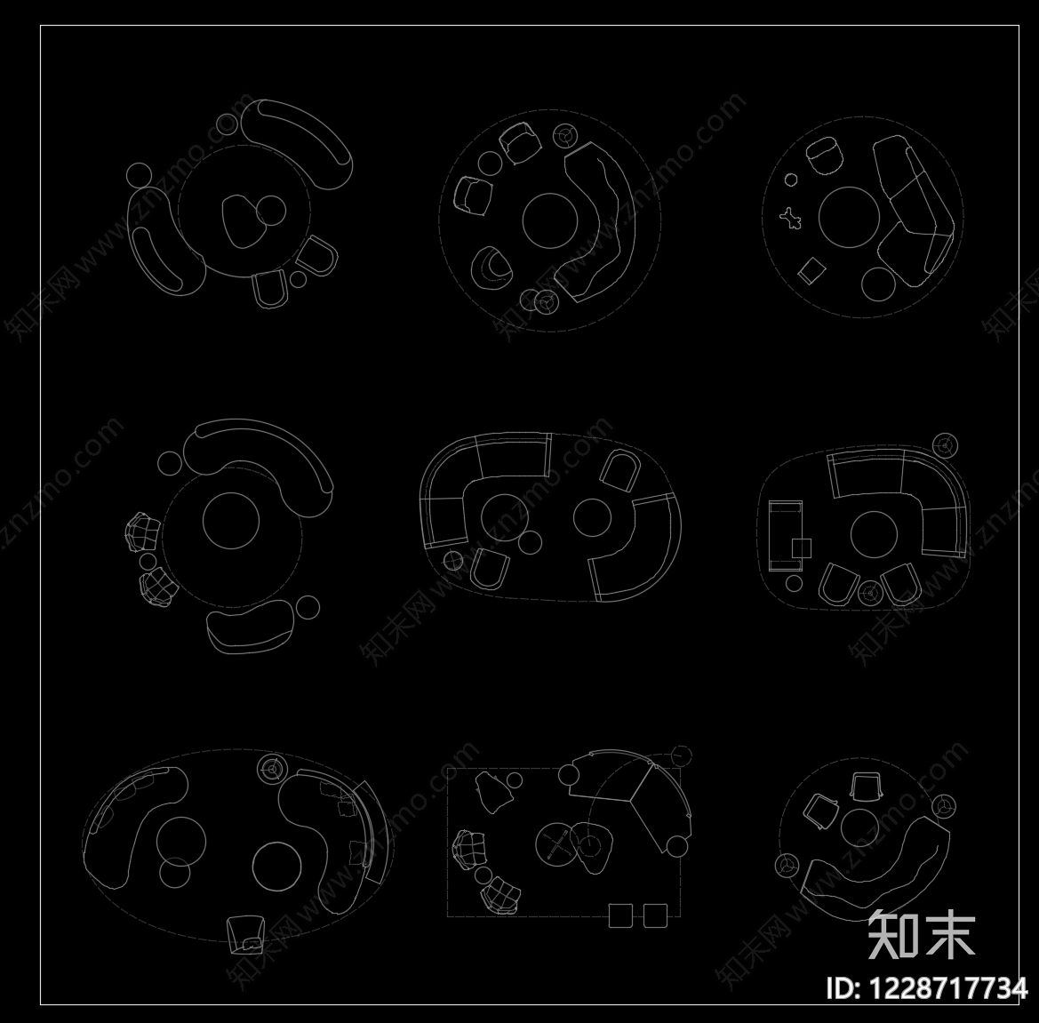 家具图库cad施工图下载【ID:1228717734】