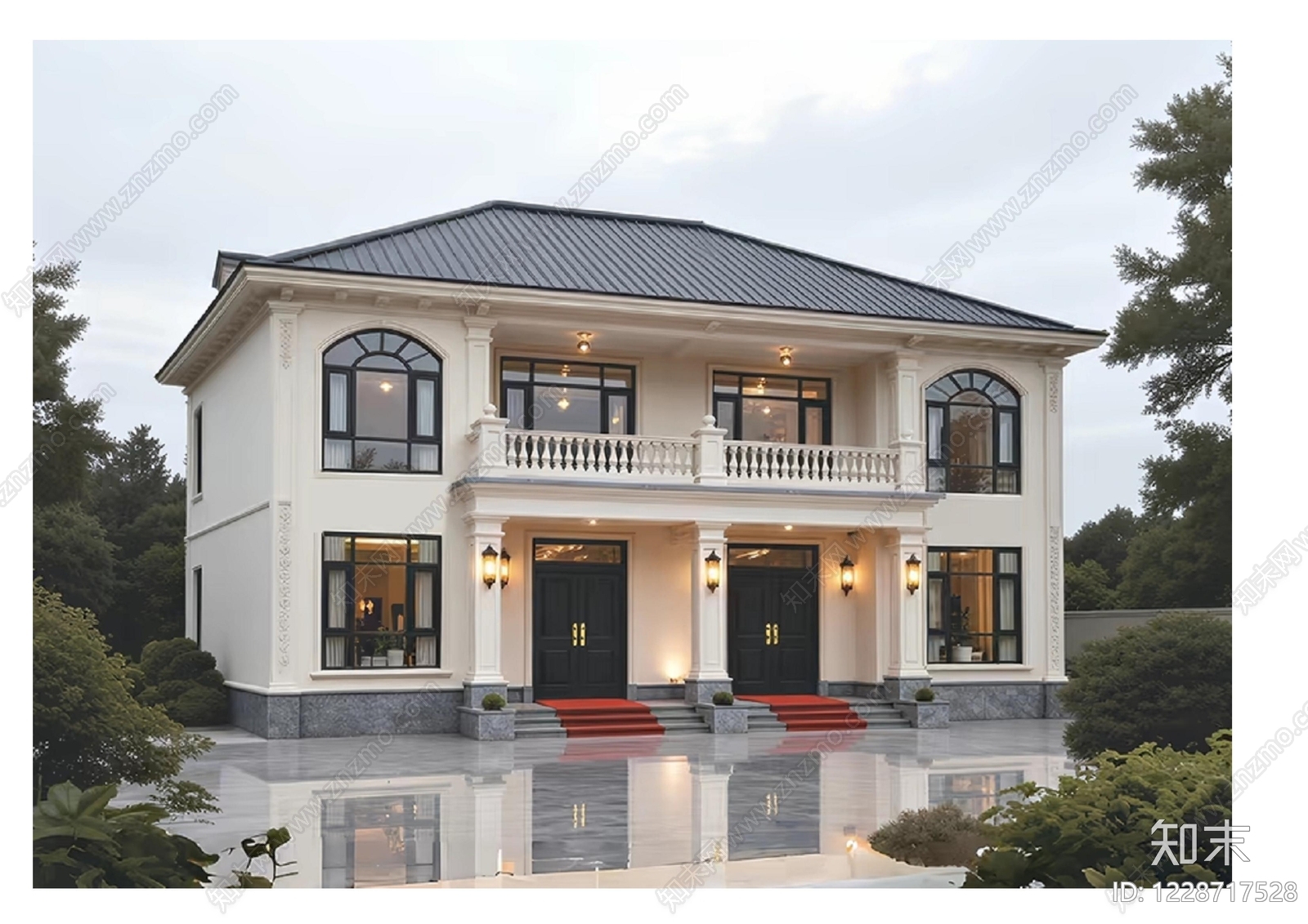 别墅建筑cad施工图下载【ID:1228717528】