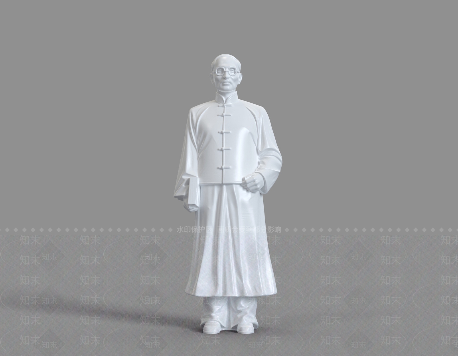 中式雕塑摆件3D模型下载【ID:1228734622】