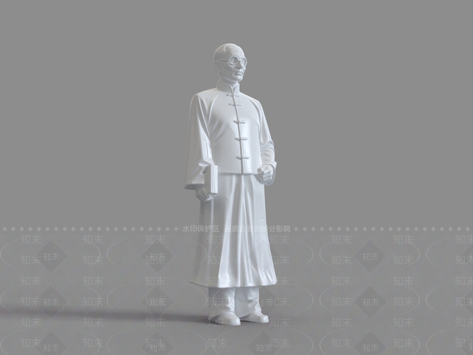 中式雕塑摆件3D模型下载【ID:1228734622】