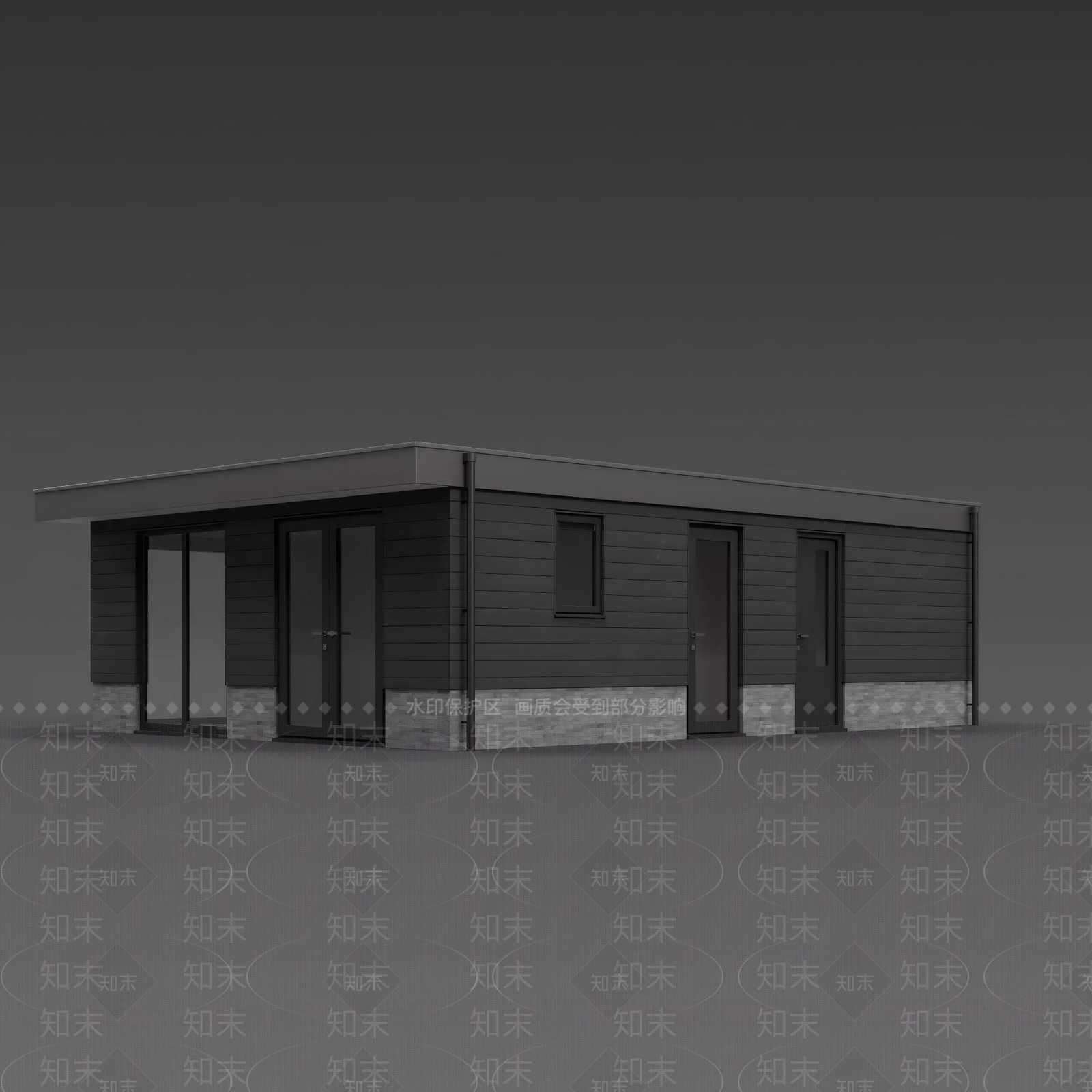 现代主义其他住宅外观3D模型下载【ID:1228737192】