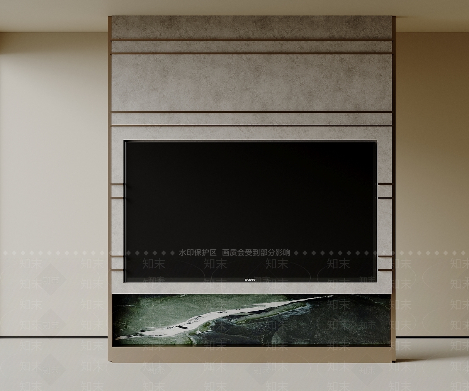 意式极简电视柜3D模型下载【ID:1228737360】