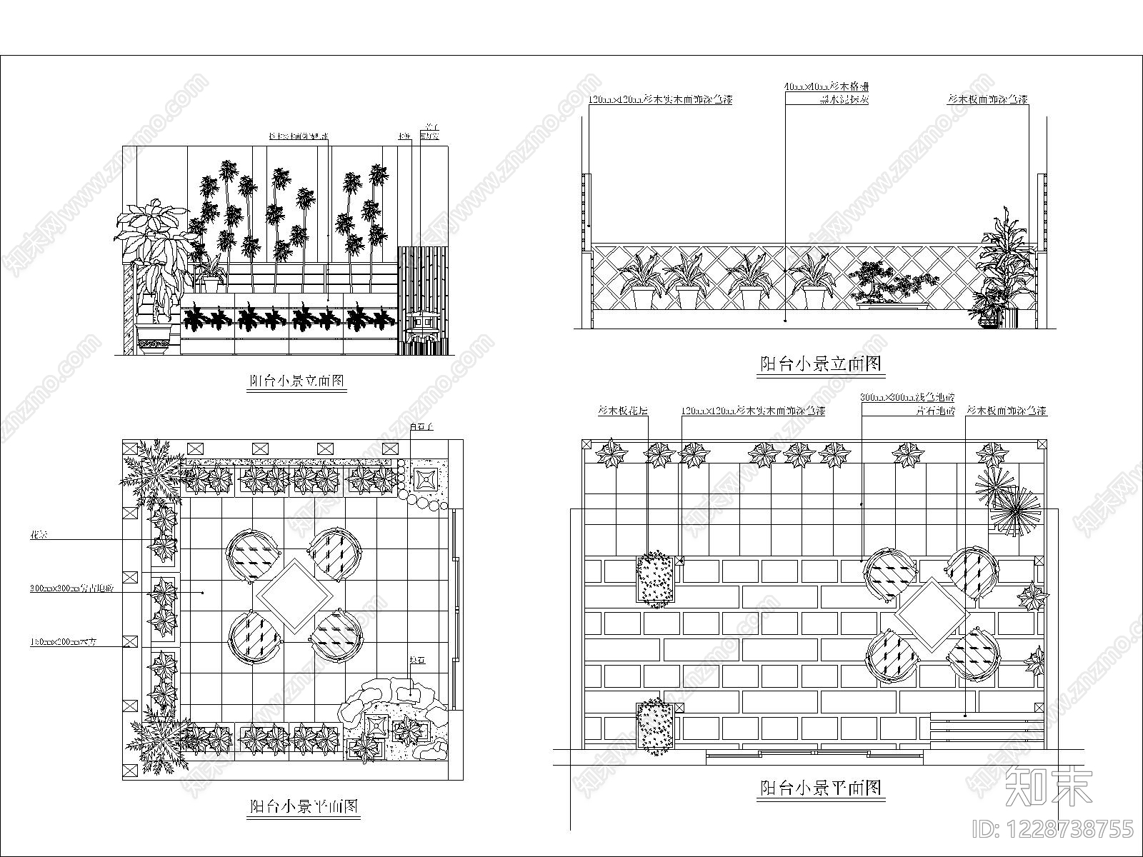 室内景观cad施工图下载【ID:1228738755】