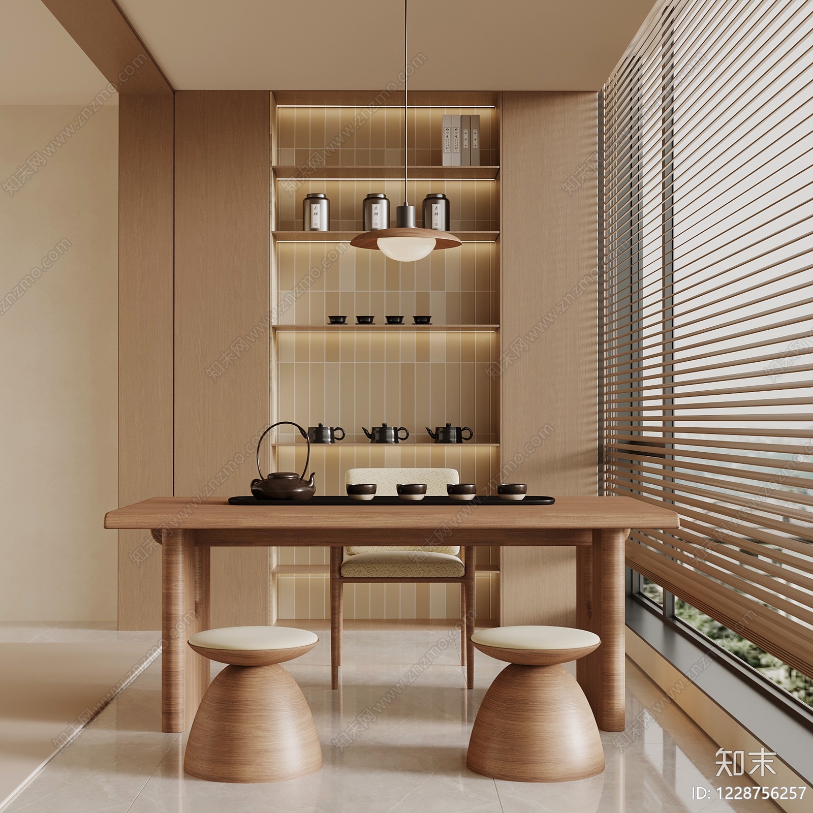 原木风阳台3D模型下载【ID:1228756257】