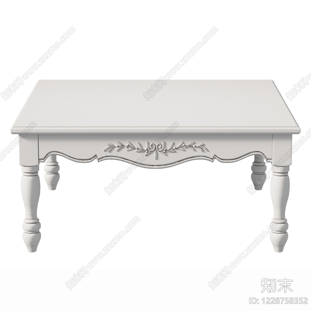 法式茶几3D模型下载【ID:1228758352】