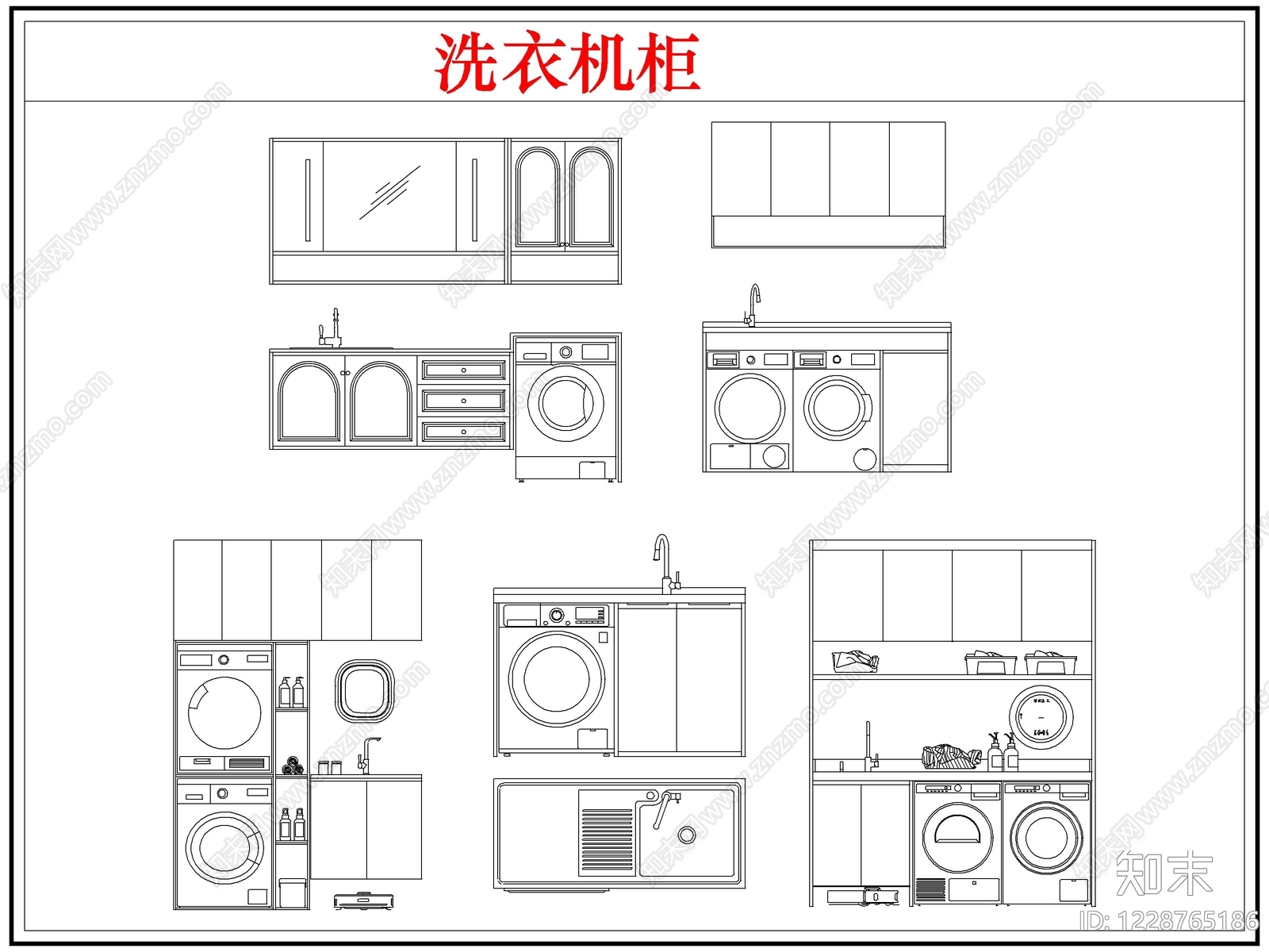 柜子cad施工图下载【ID:1228765186】