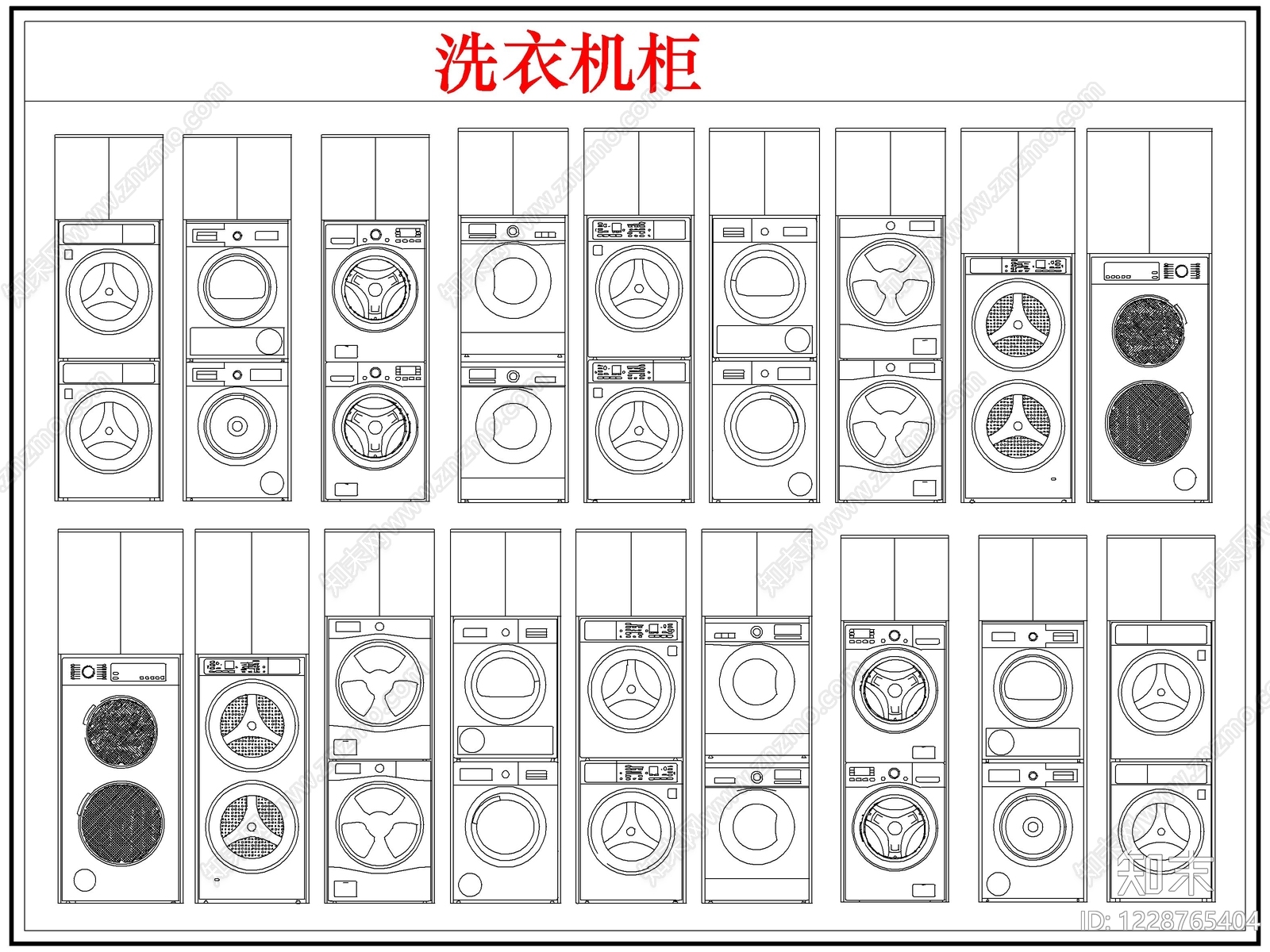 柜子cad施工图下载【ID:1228765404】