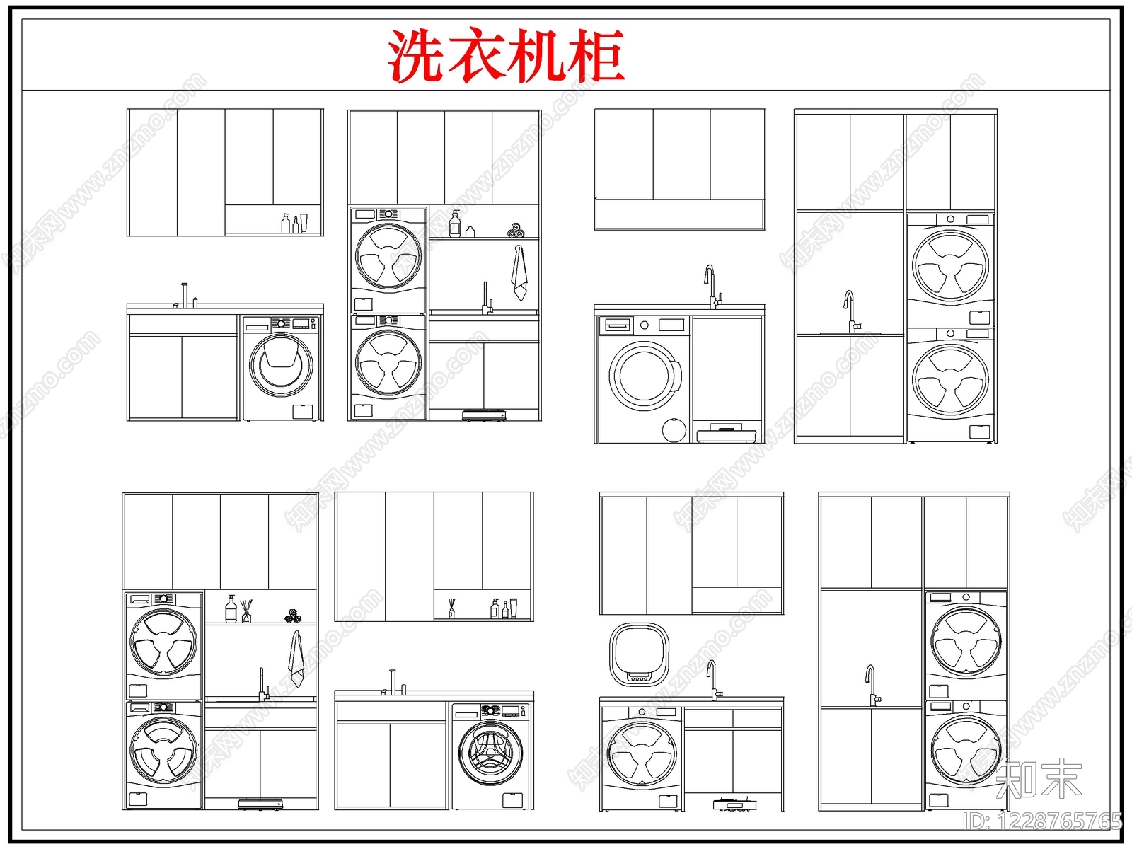 柜子cad施工图下载【ID:1228765765】