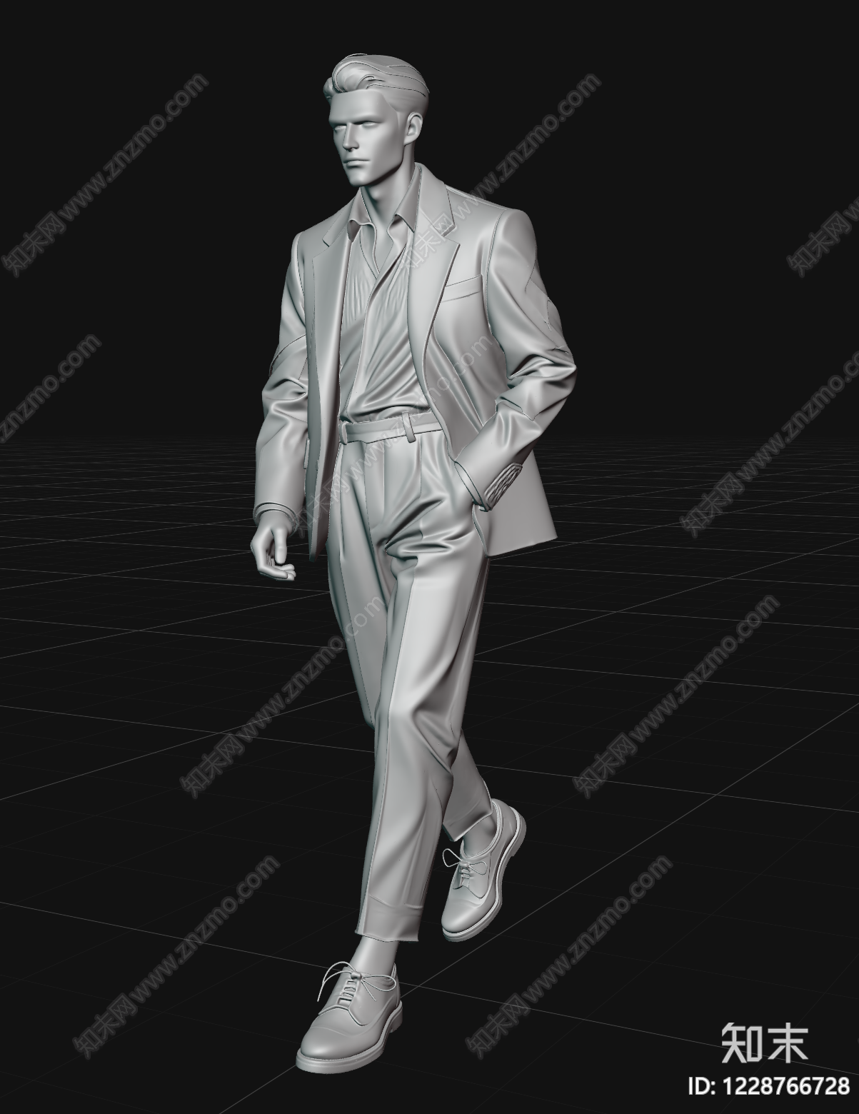 复古虚拟人物3D模型下载【ID:1228766728】
