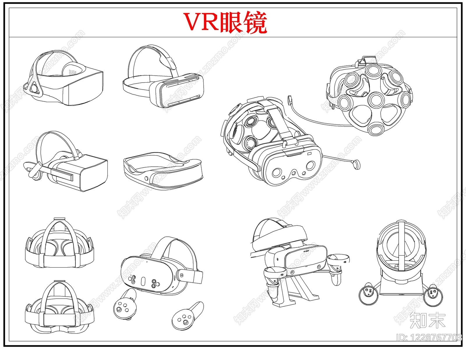 综合器材设备图库CAD图纸