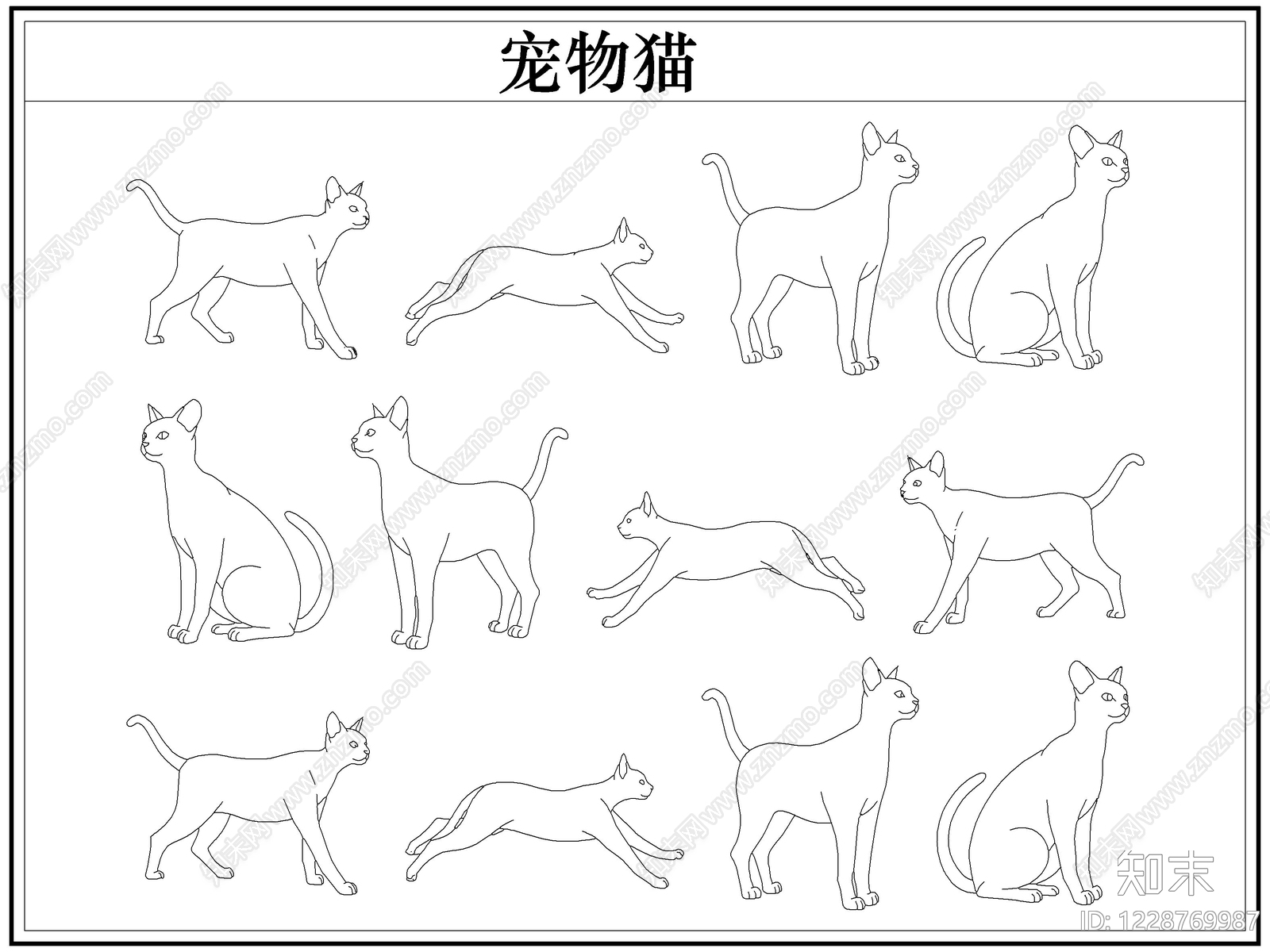 综合人物动物图库CAD图纸