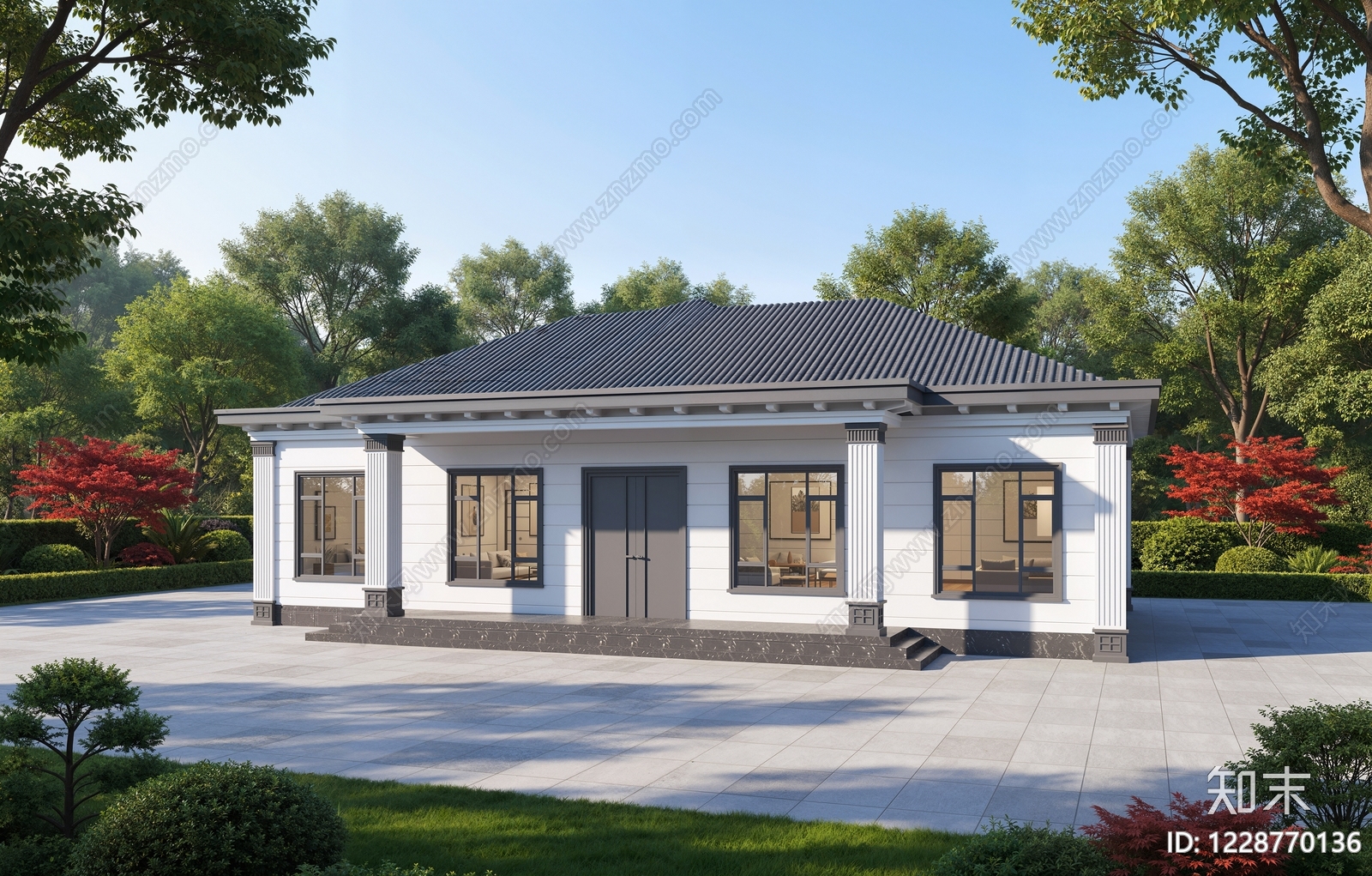 别墅建筑cad施工图下载【ID:1228770136】