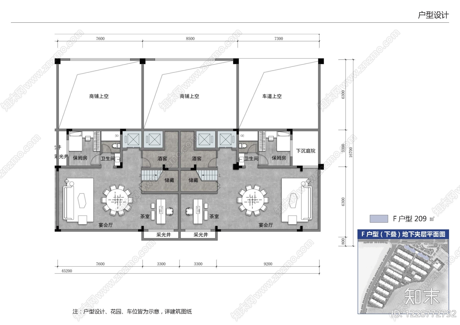 别墅建筑cad施工图下载【ID:1228772792】