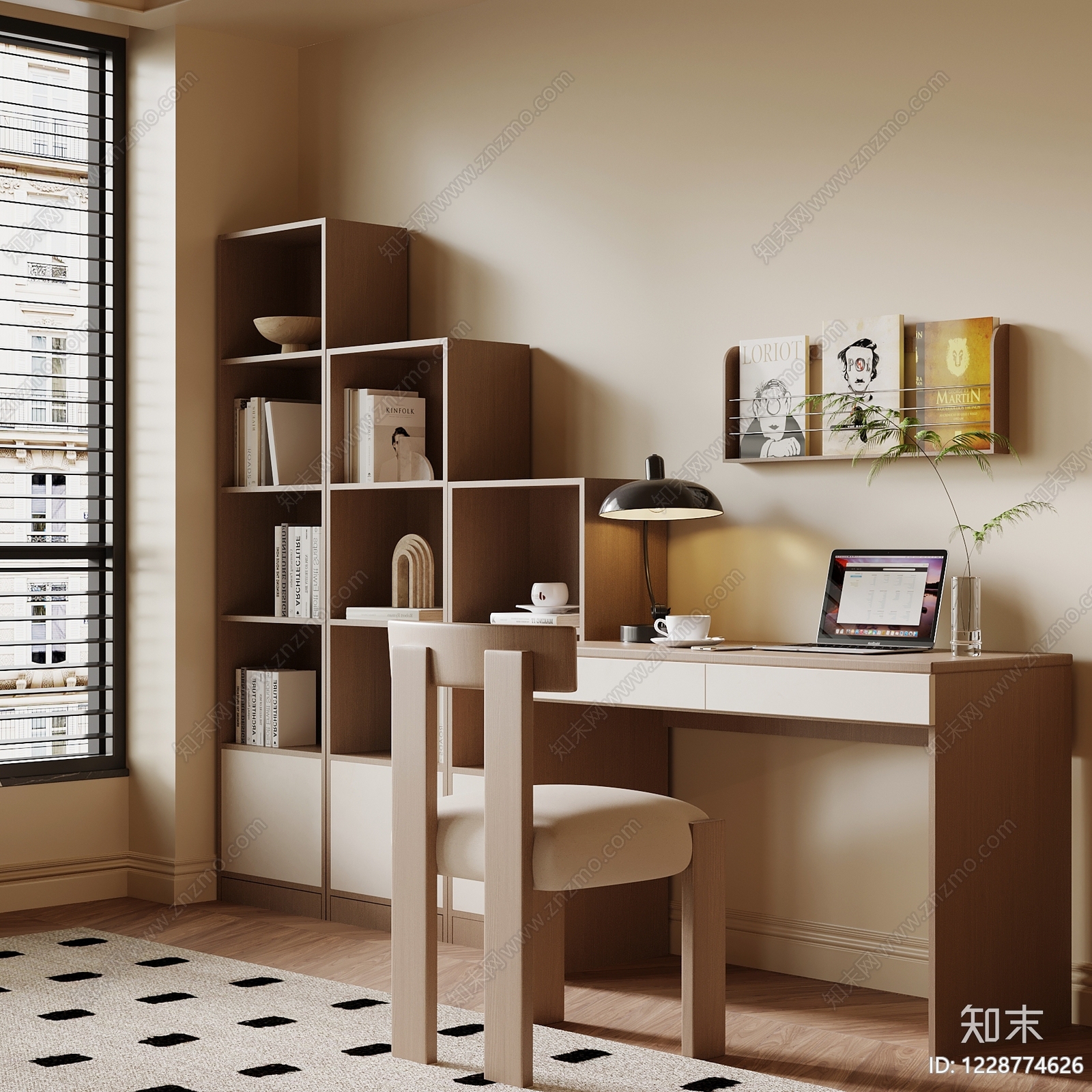 中古风休闲桌椅3D模型下载【ID:1228774626】