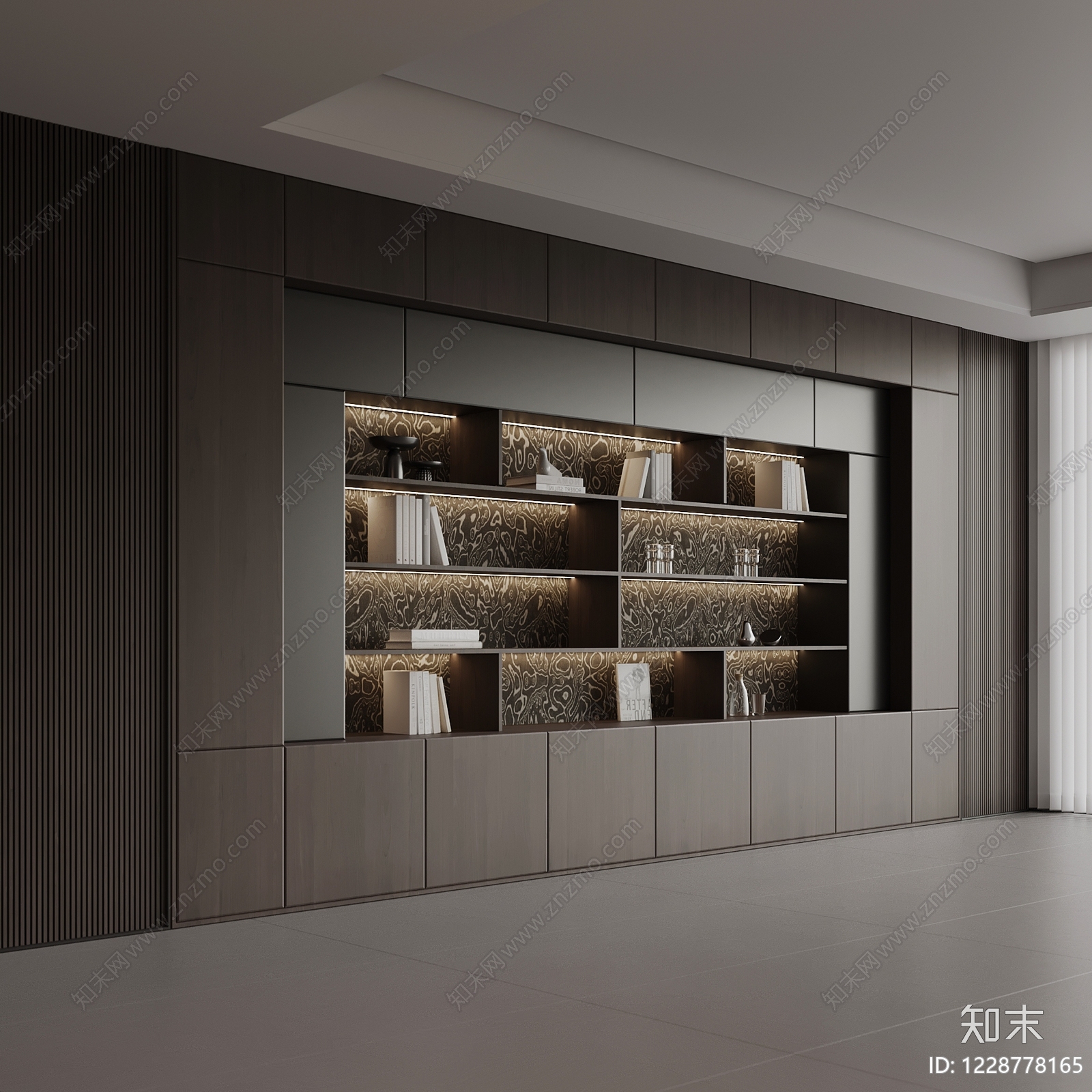 意式极简储物柜3D模型下载【ID:1228778165】