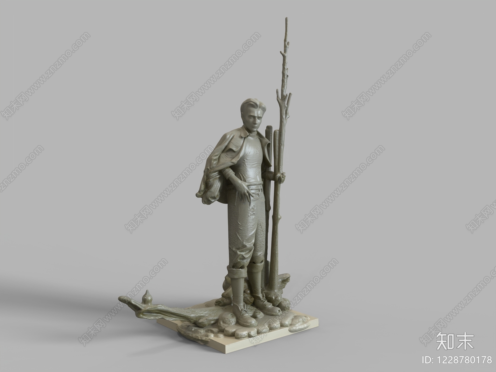 写实雕塑雕塑摆件3D模型下载【ID:1228780178】