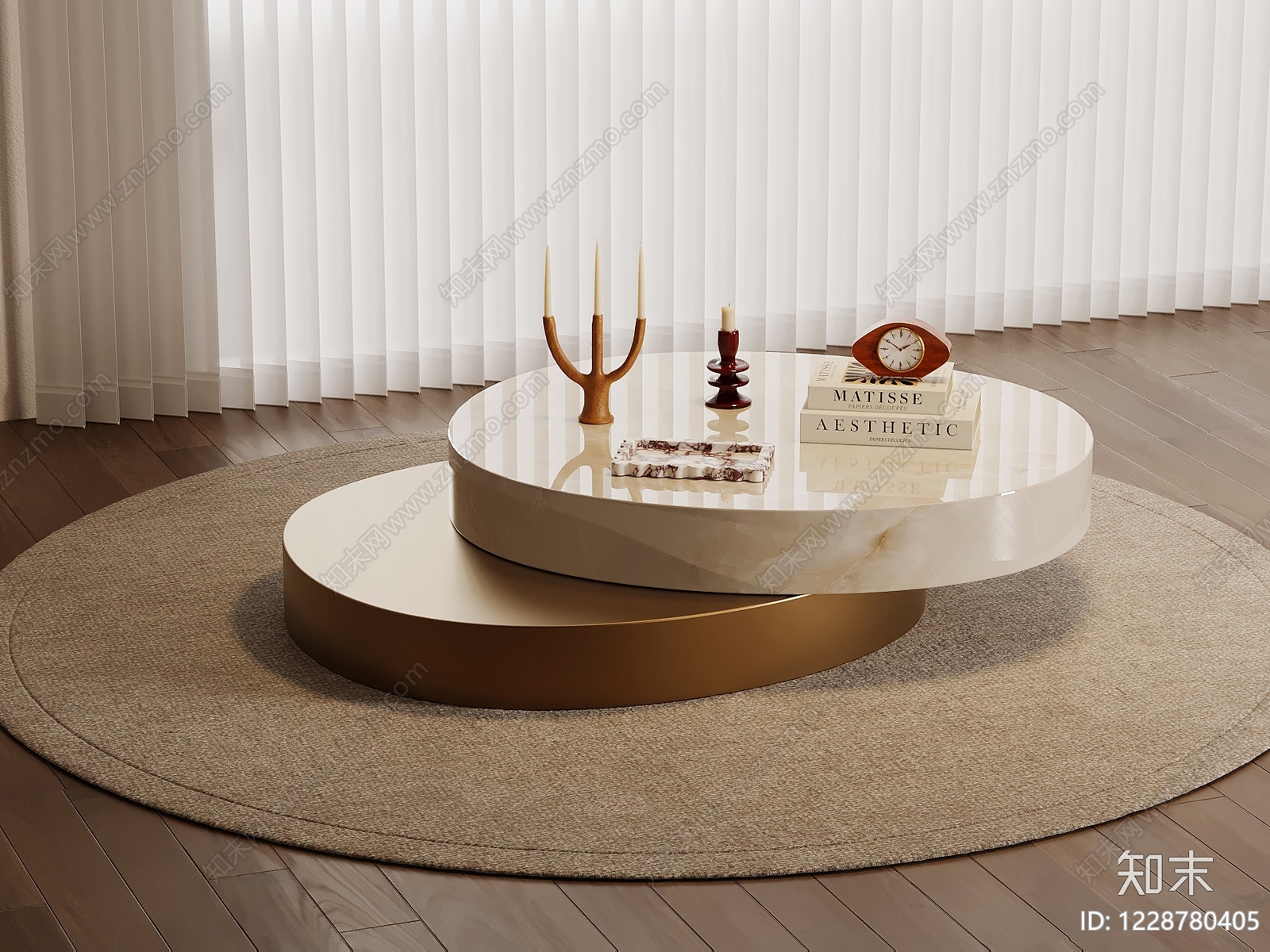 轻奢茶几3D模型下载【ID:1228780405】