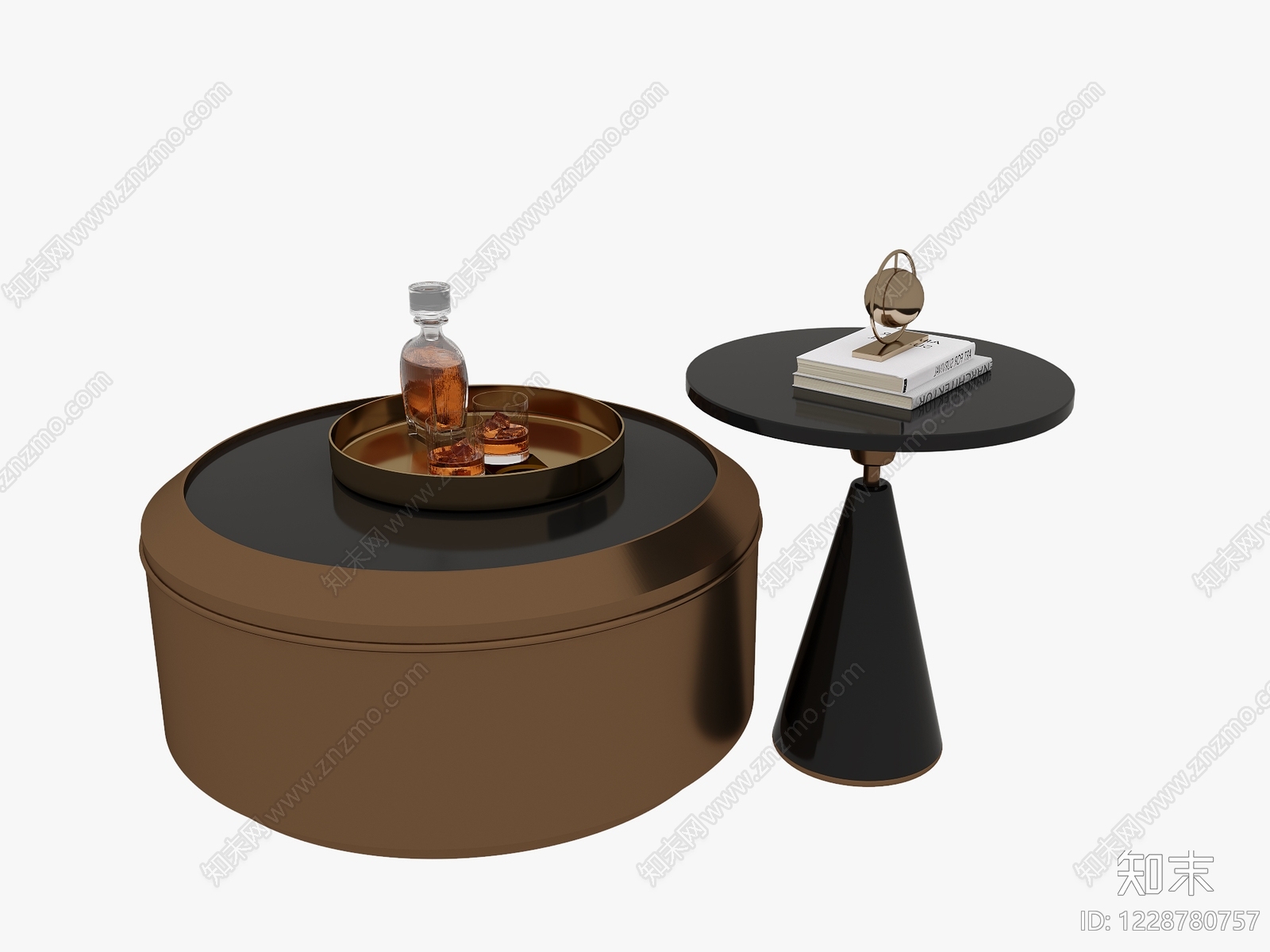 轻奢几类组合3D模型下载【ID:1228780757】