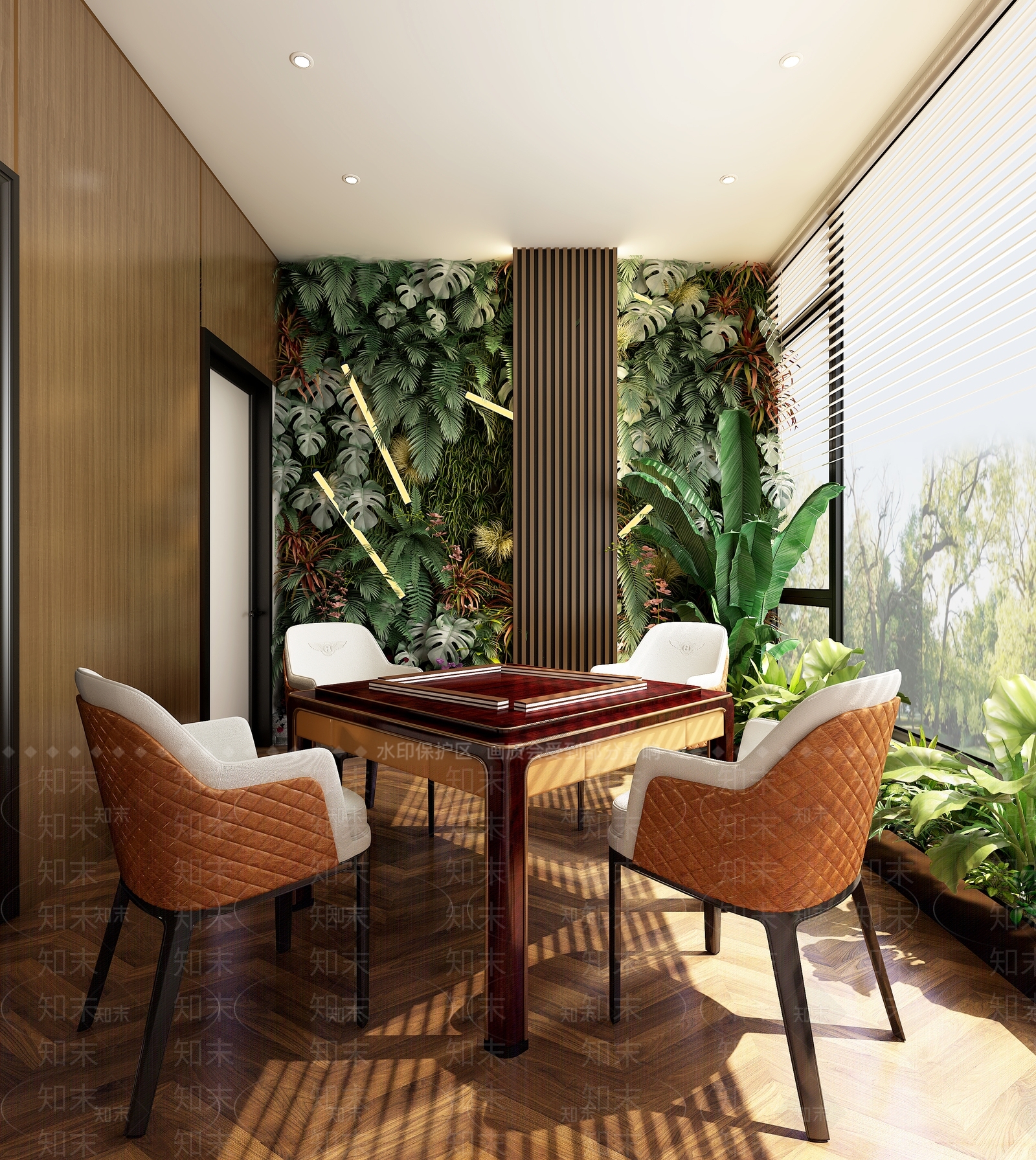 轻奢棋牌室3D模型下载【ID:1228789918】