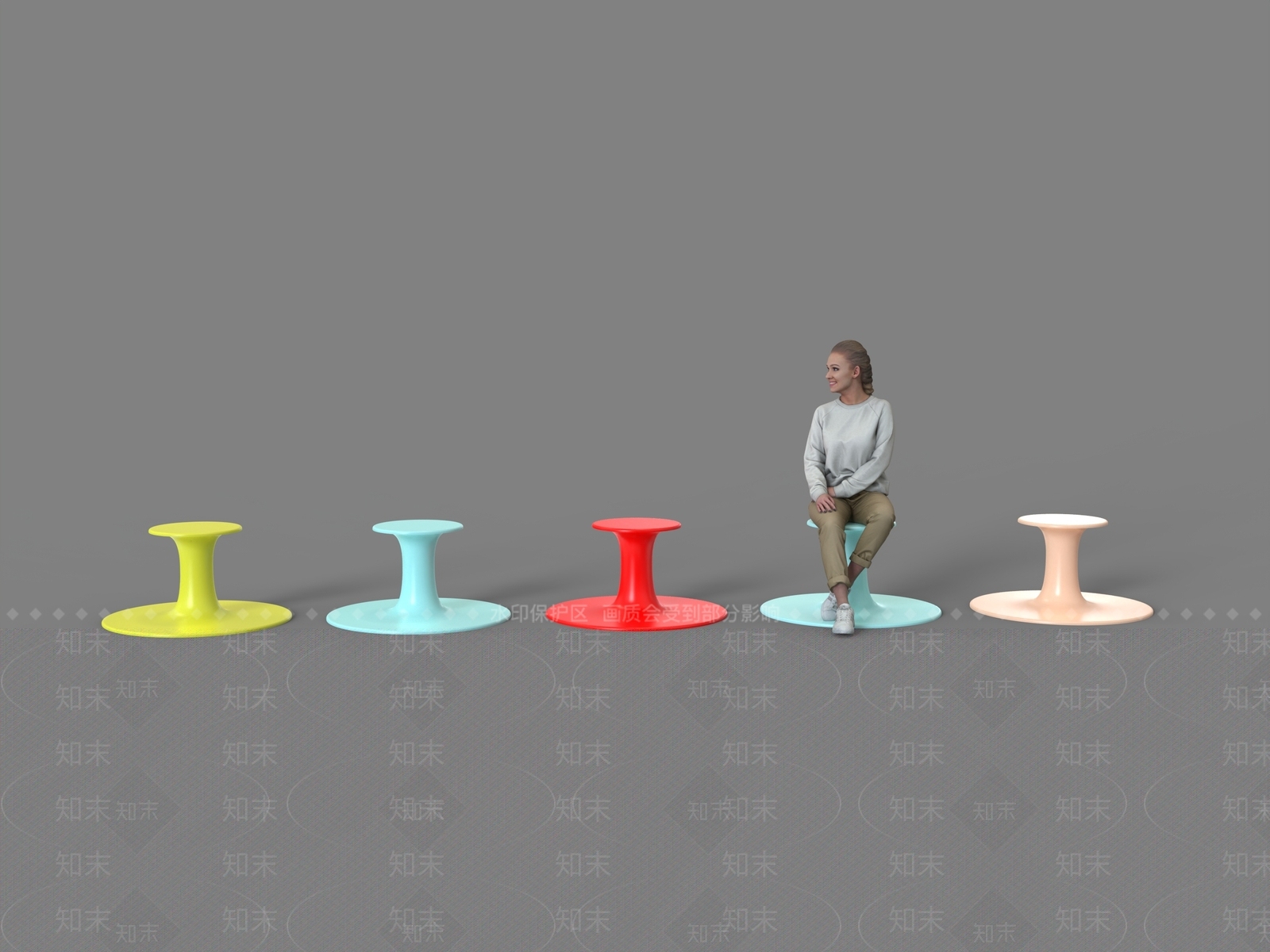 现代其他凳子3D模型下载【ID:1228791330】