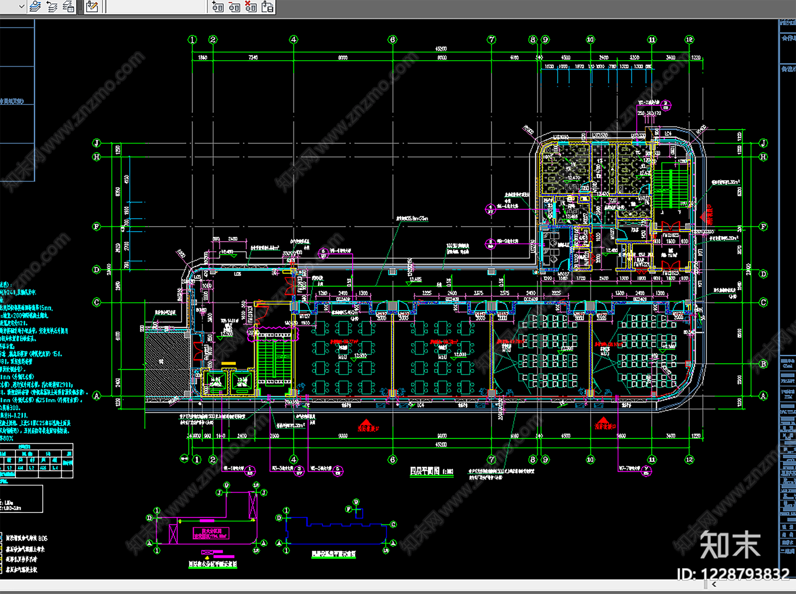 学校建筑cad施工图下载【ID:1228793832】