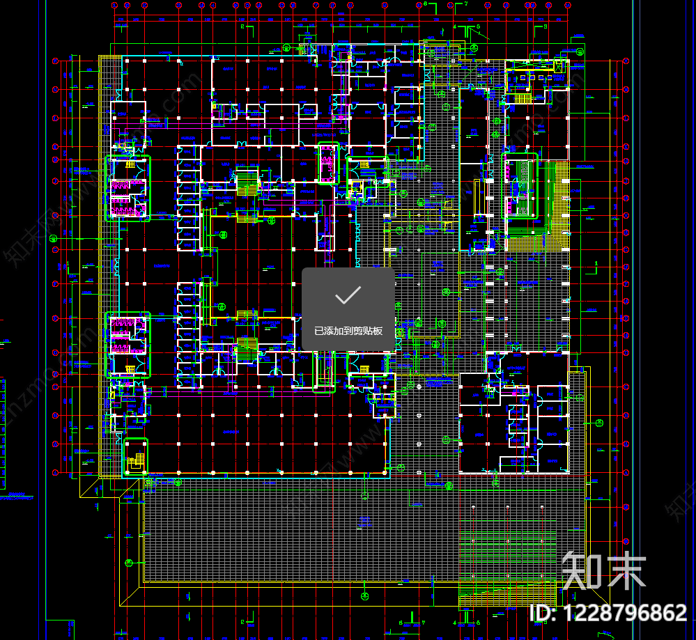 图书馆建筑cad施工图下载【ID:1228796862】