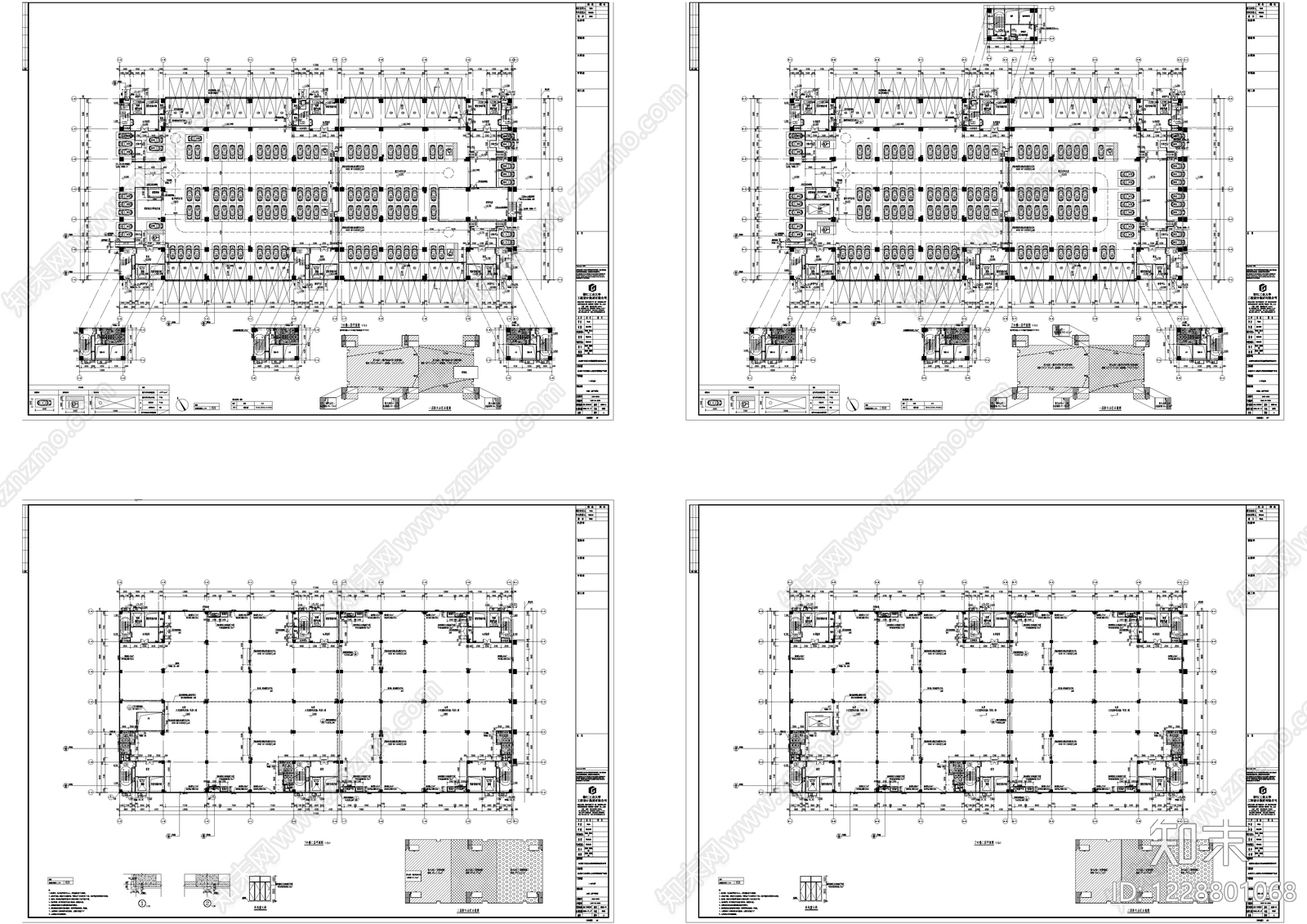 物流建筑cad施工图下载【ID:1228801068】