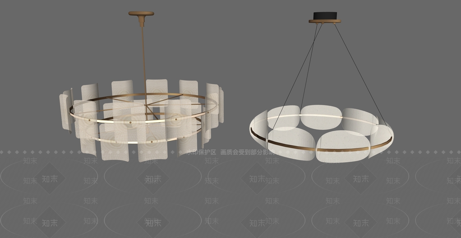 轻奢艺术吊灯SU模型下载【ID:1228807478】