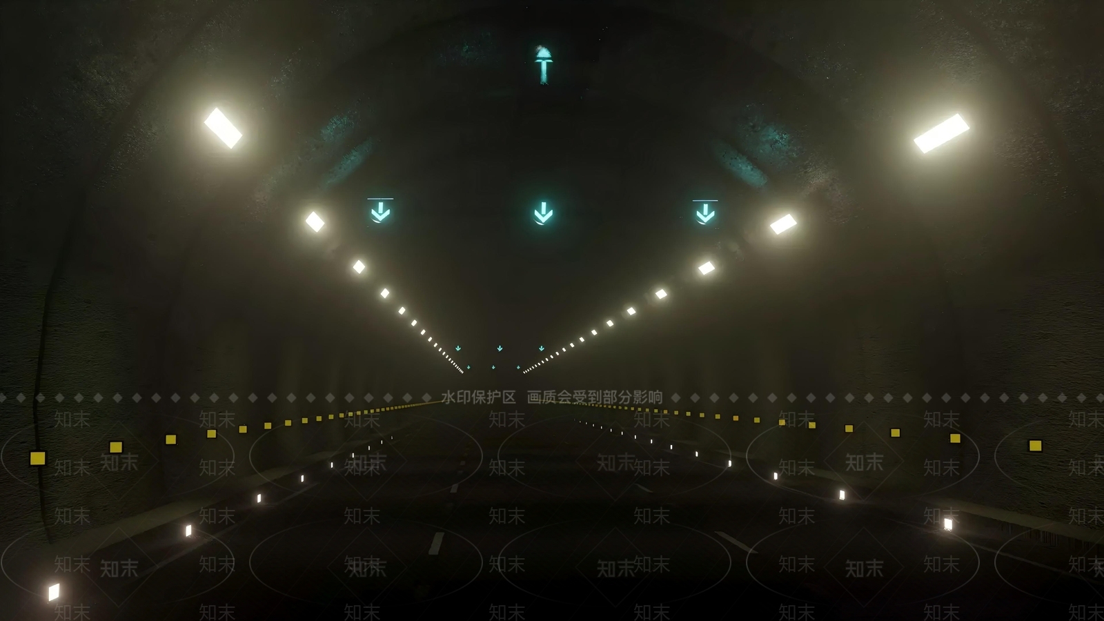 工业风地下通道3D模型下载【ID:1228811293】