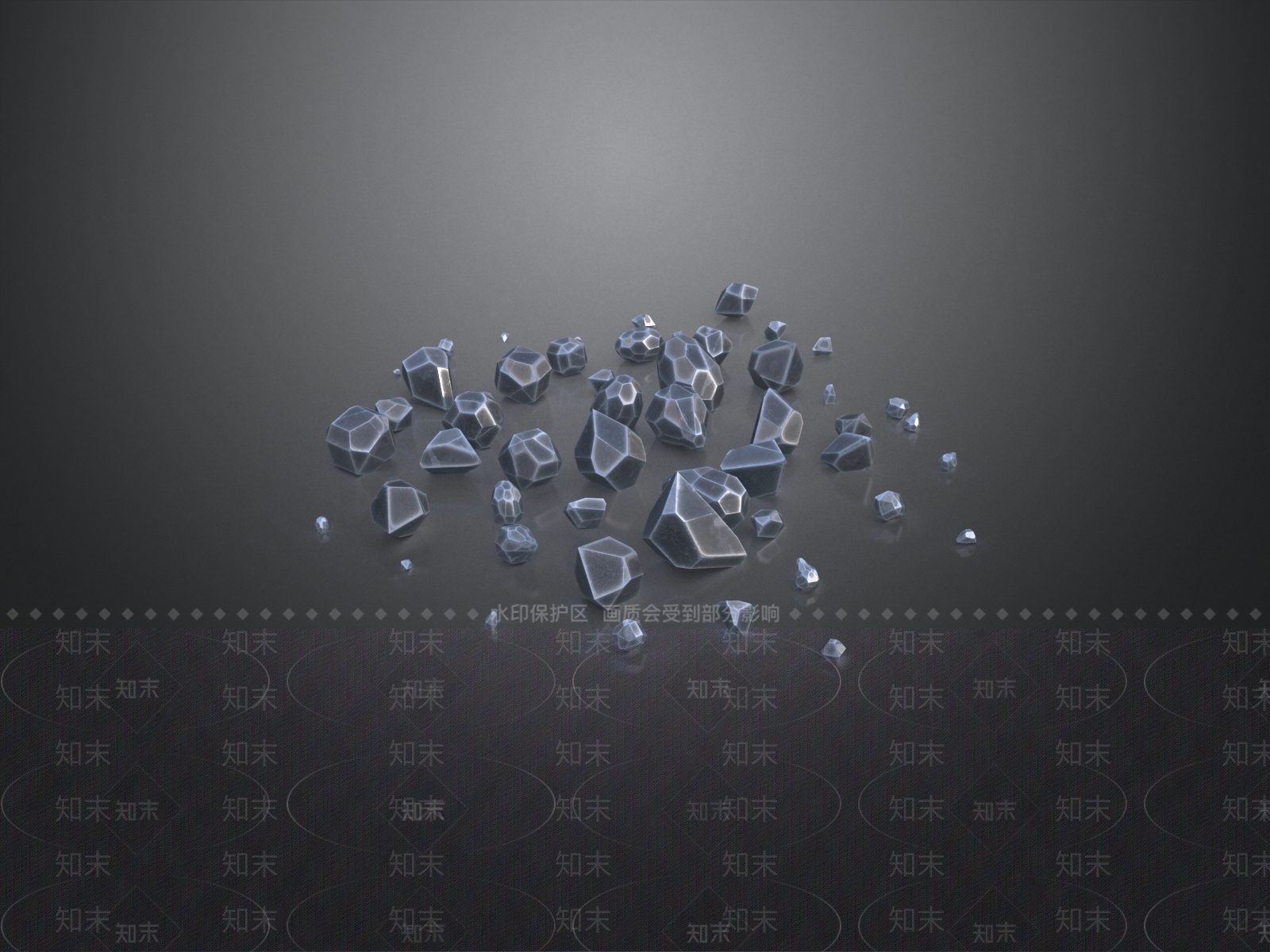 极简石材3D模型下载【ID:1228811621】
