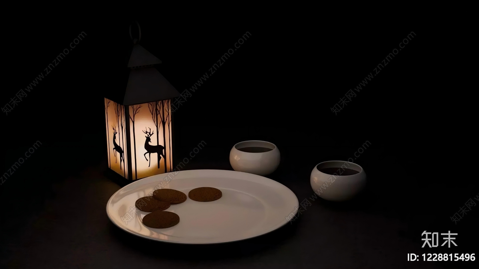 极简餐具3D模型下载【ID:1228815496】