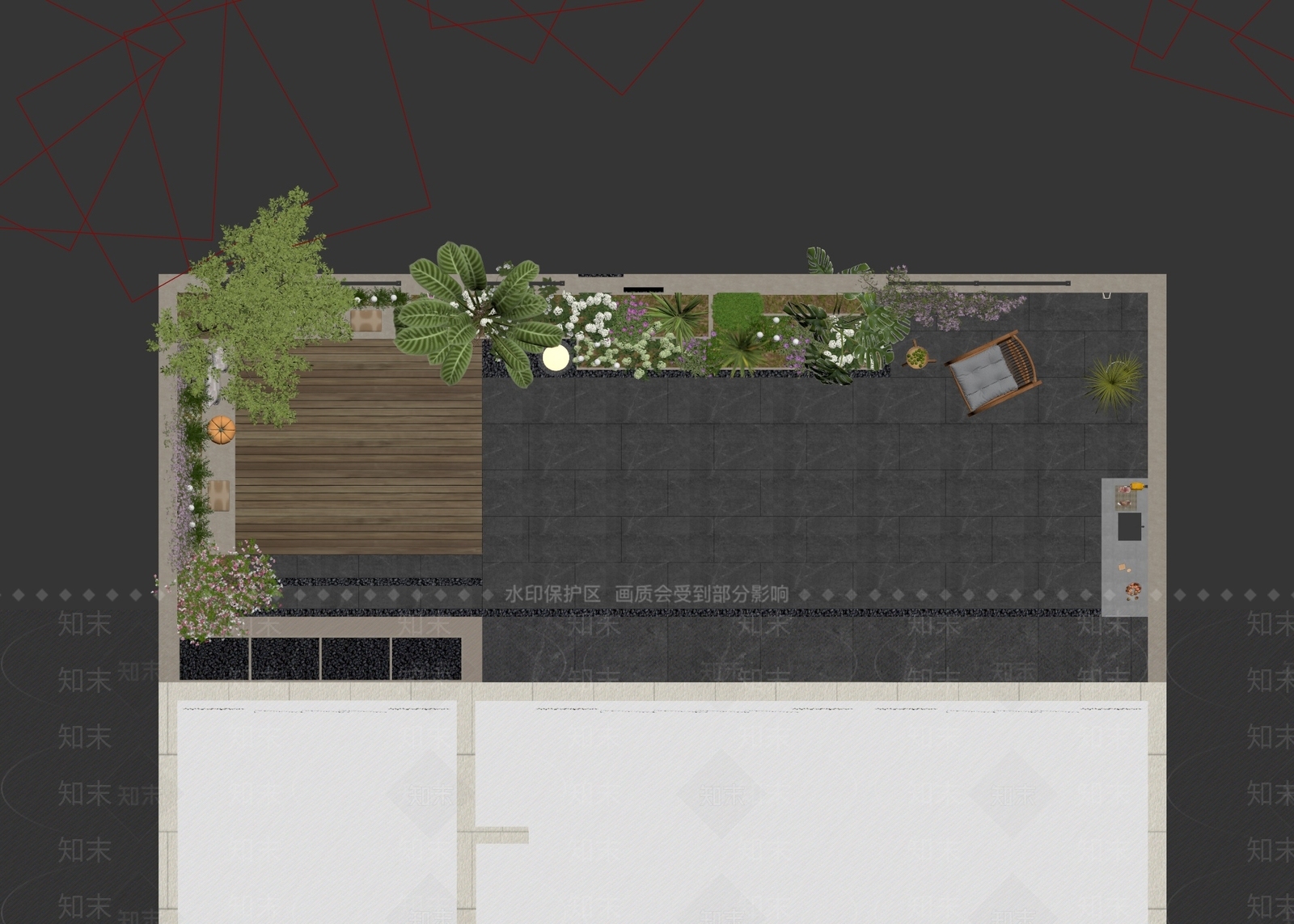 原木风庭院3D模型下载【ID:1228815593】