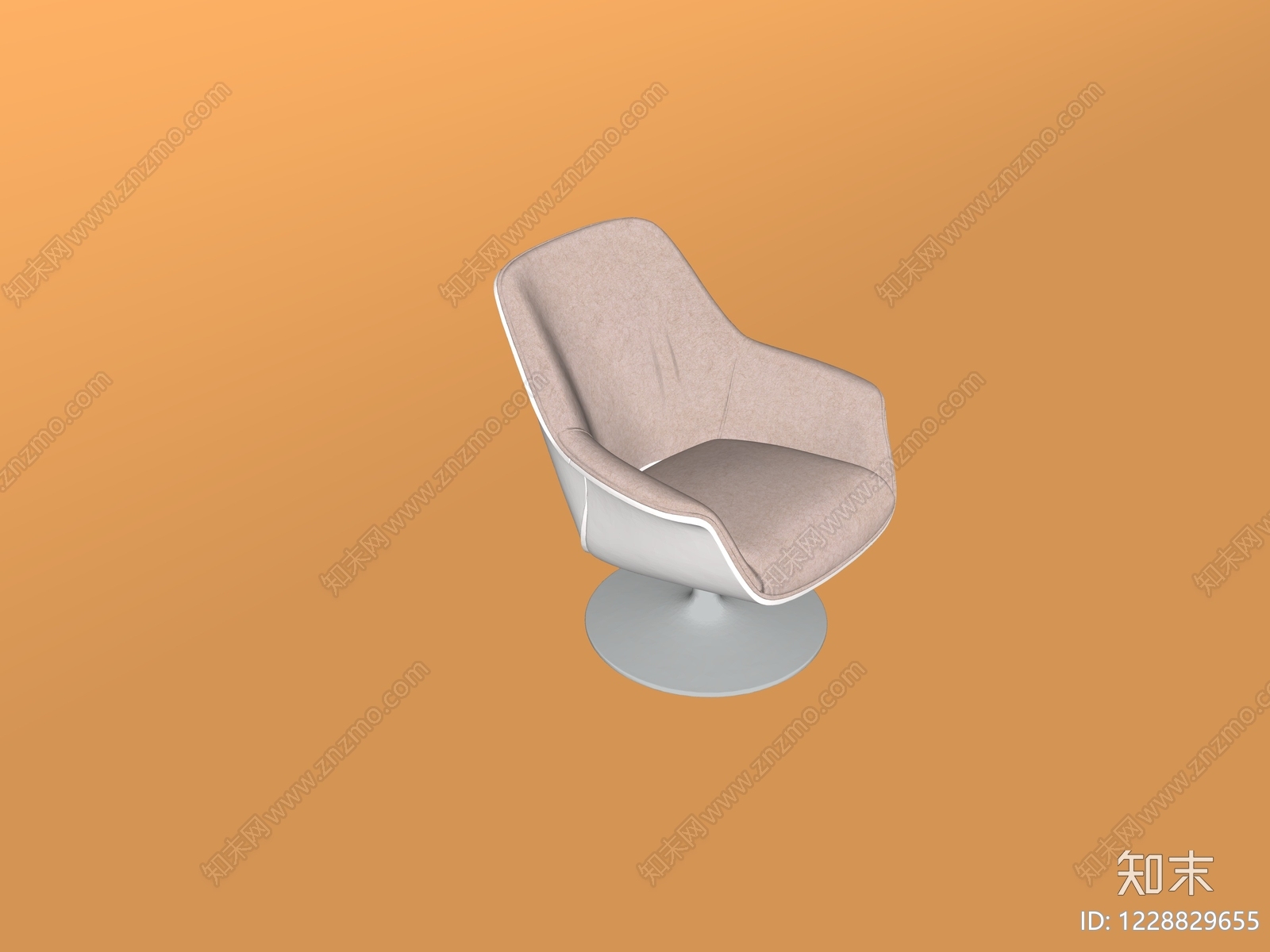 现代简约休闲椅SU模型下载【ID:1228829655】