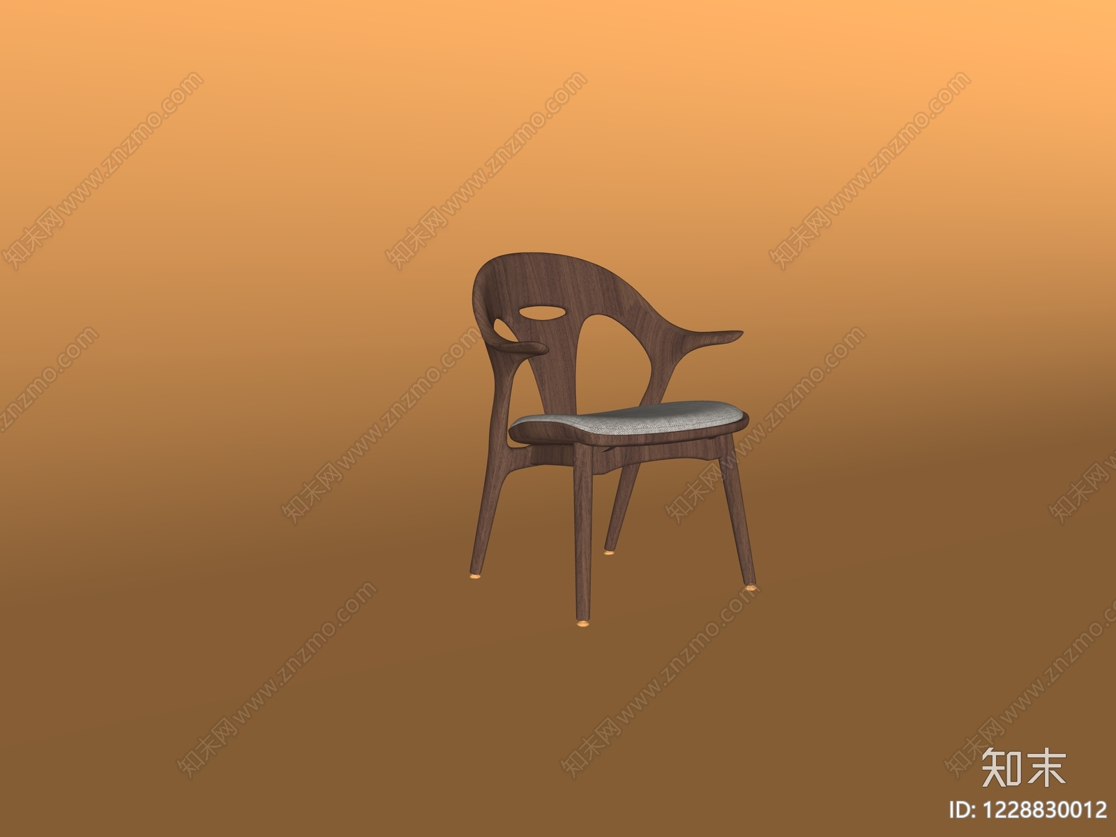 中古风餐椅SU模型下载【ID:1228830012】
