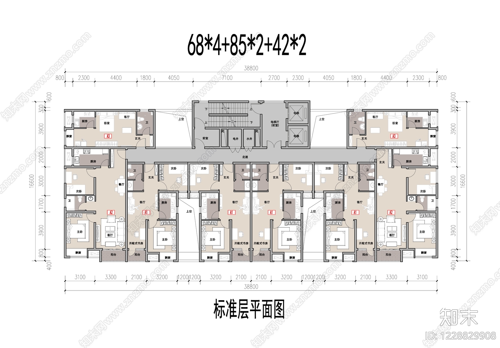 公寓建筑CAD图纸