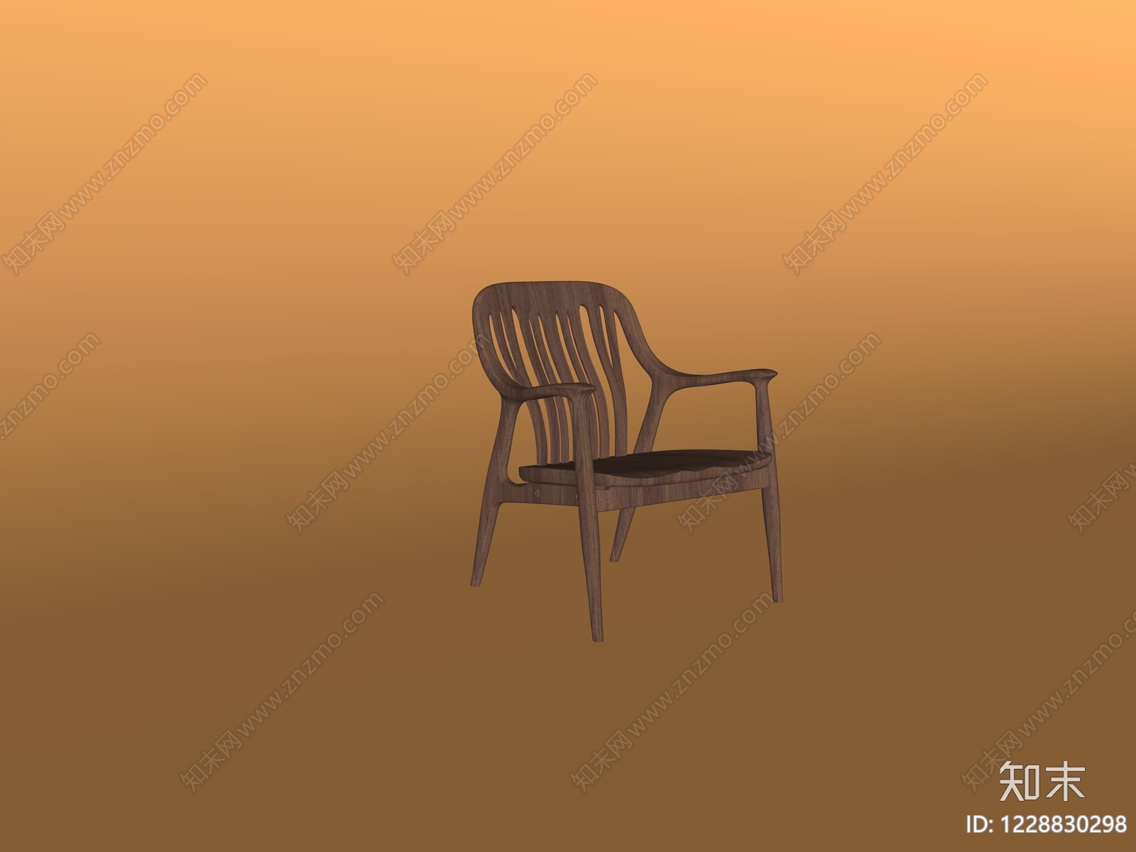 中古风休闲椅SU模型下载【ID:1228830298】
