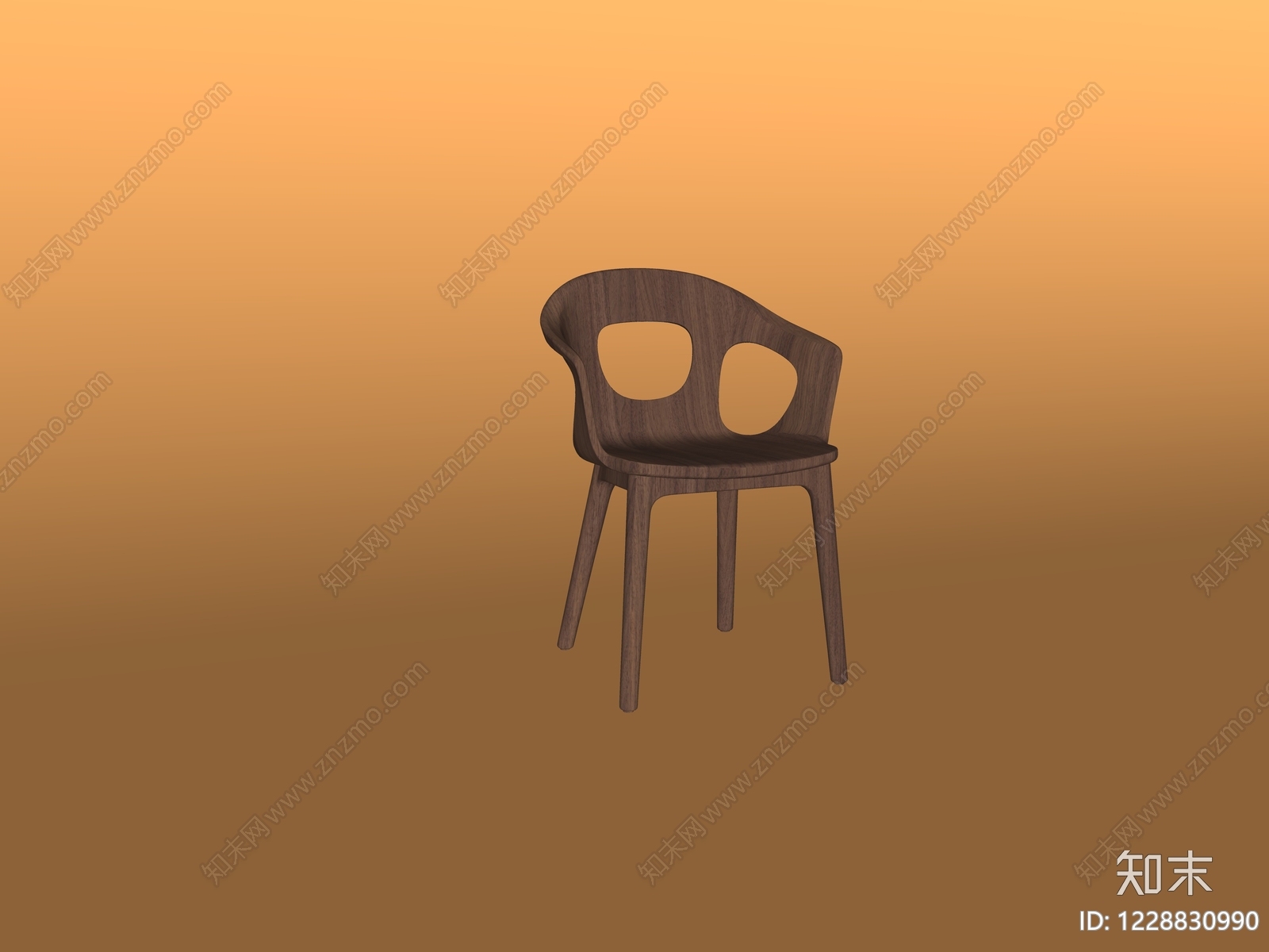中古风餐椅SU模型下载【ID:1228830990】