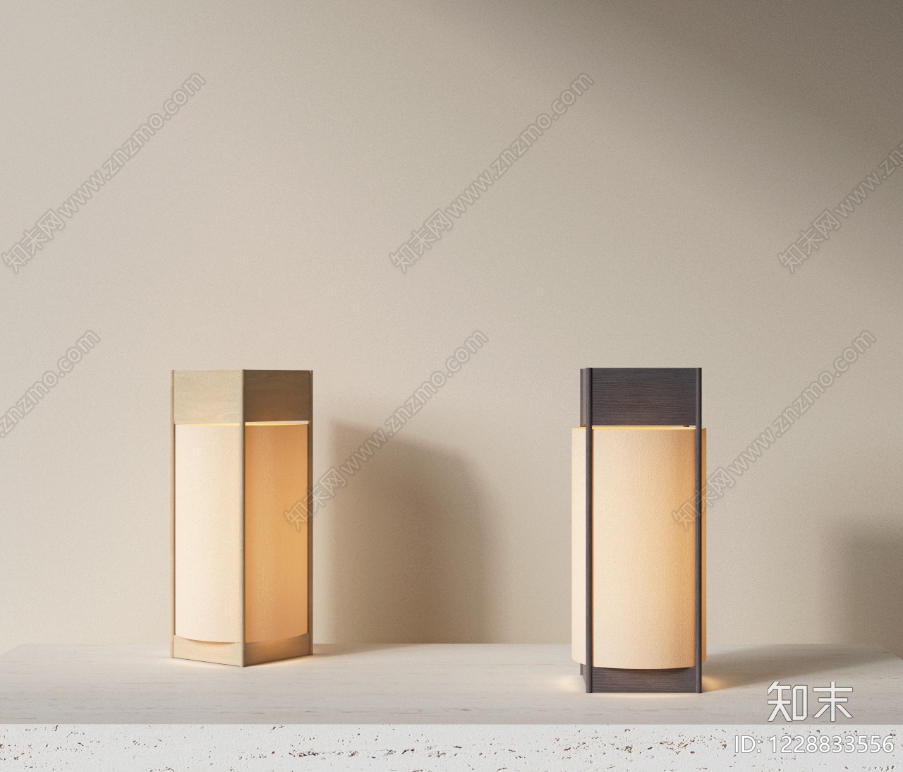 日式台灯SU模型下载【ID:1228833556】