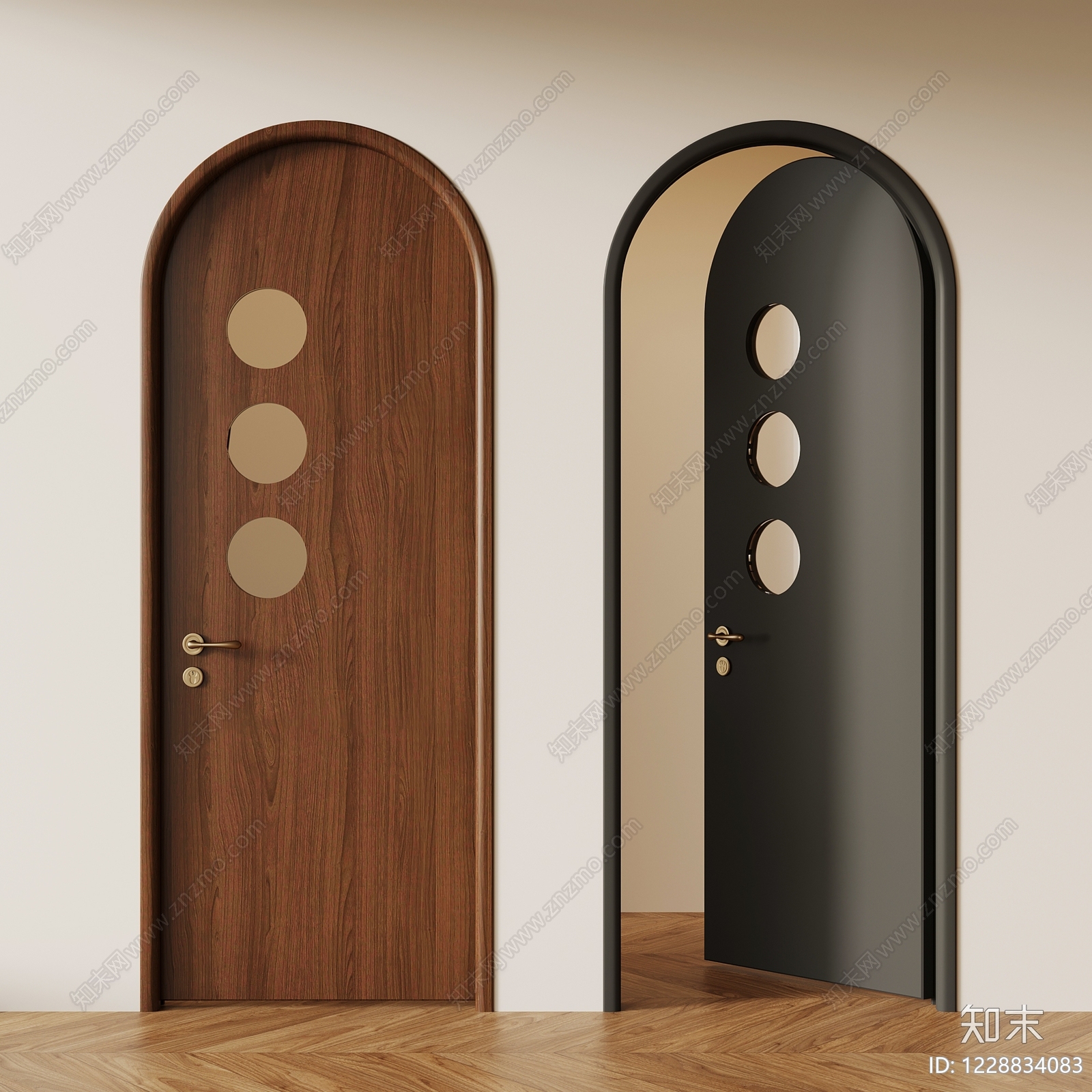 中古风单开门3D模型下载【ID:1228834083】