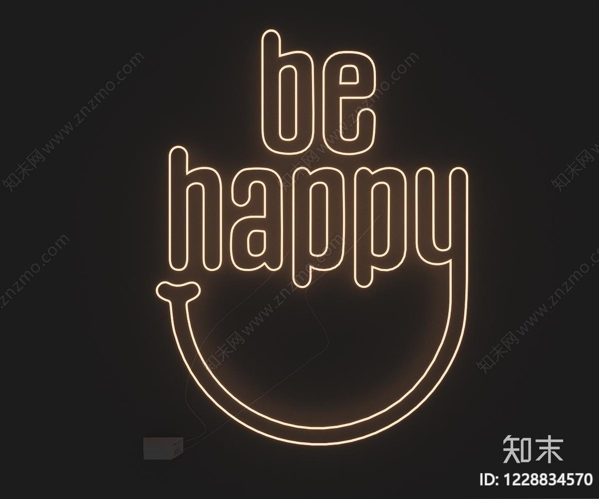 霓虹灯SU模型下载【ID:1228834570】