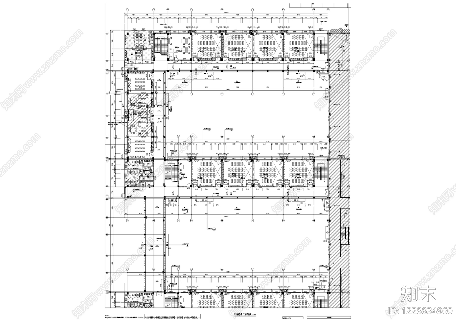 学校建筑cad施工图下载【ID:1228834960】