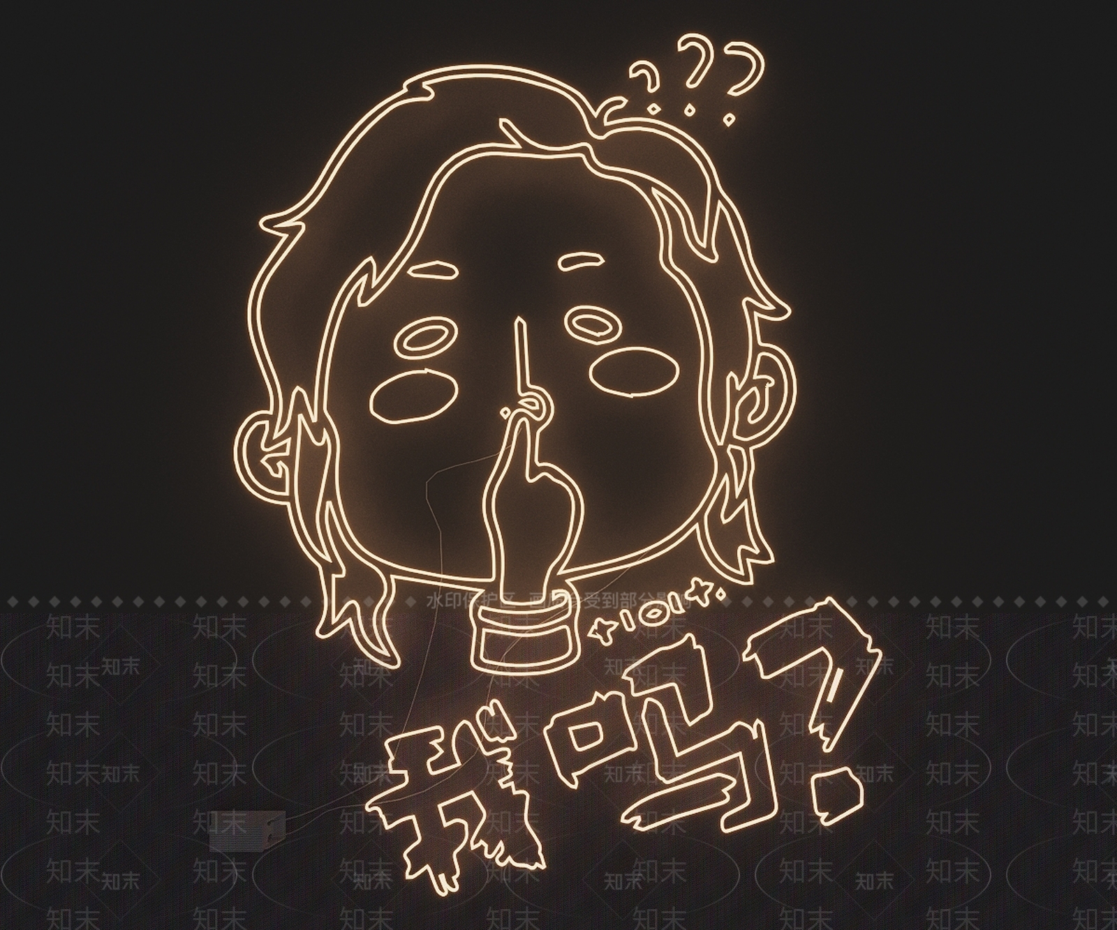 赛博朋克风霓虹灯3D模型下载【ID:1228836106】