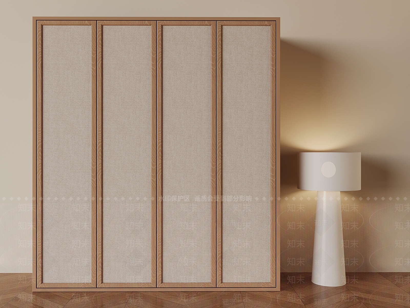 原木风衣柜3D模型下载【ID:1228838601】