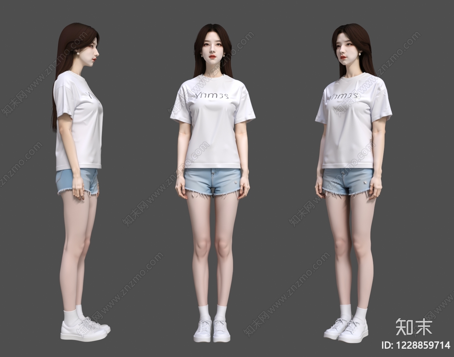 女人3D模型下载【ID:1228859714】