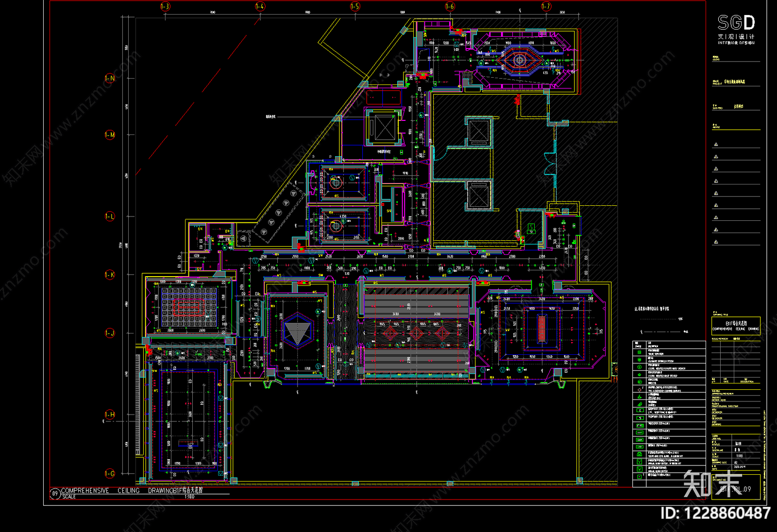 会所cad施工图下载【ID:1228860487】
